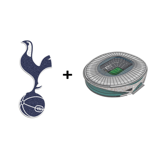 2 PACK Tottenham Hotspur FC® Crest + Stadium