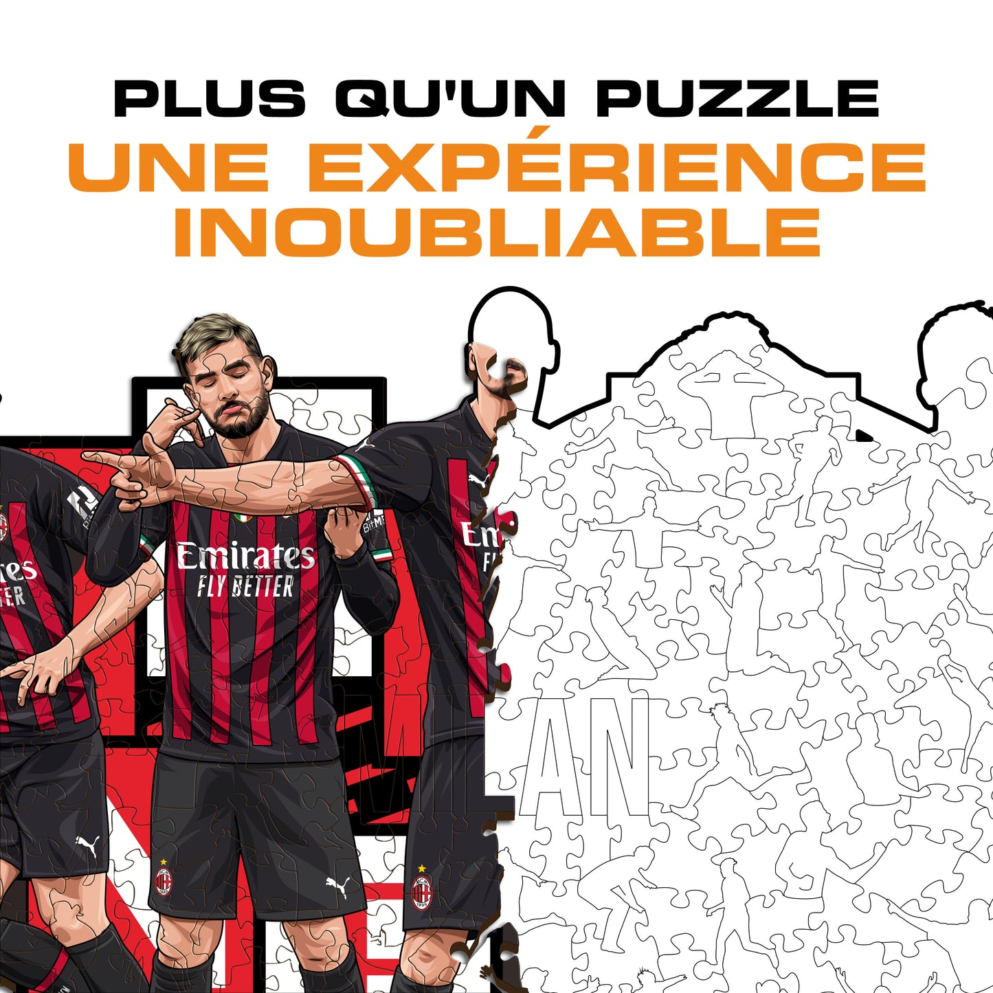 AC Milan® 5 Players - Wooden Puzzle (LIMITED EDITION)