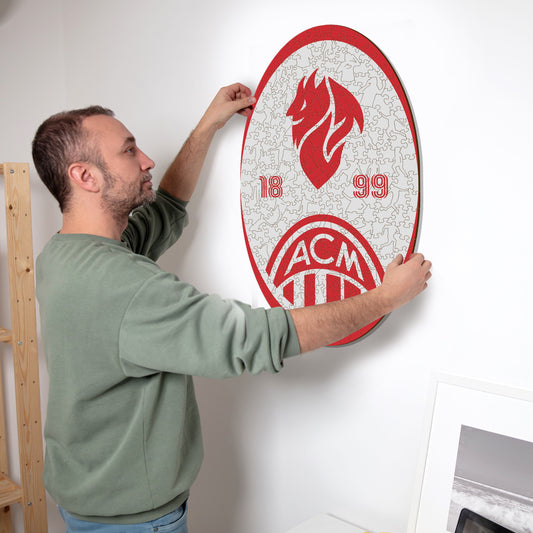 AC Milan® Retro Crest - Wooden Puzzle