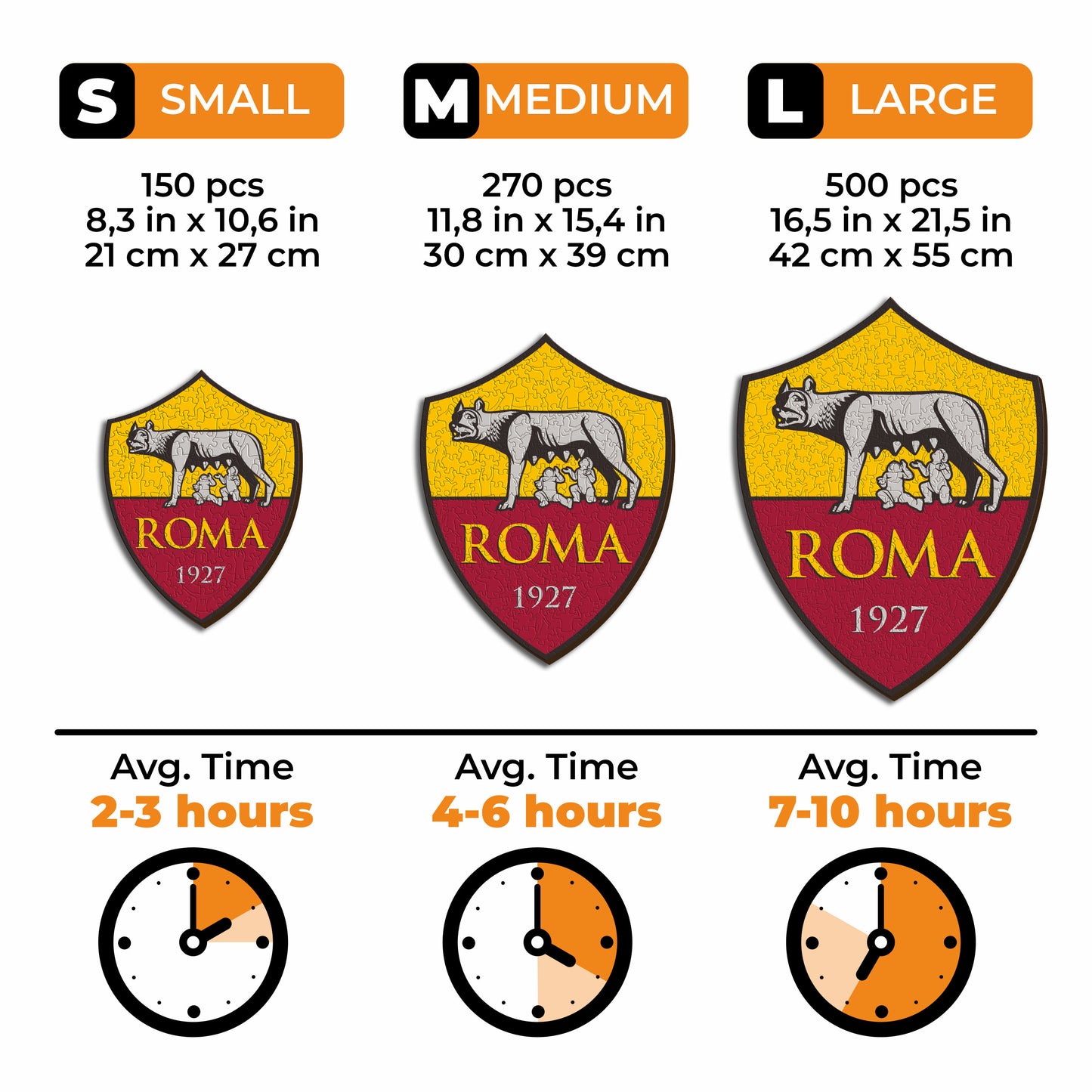 AS Roma® Crest - Official Wooden Puzzle