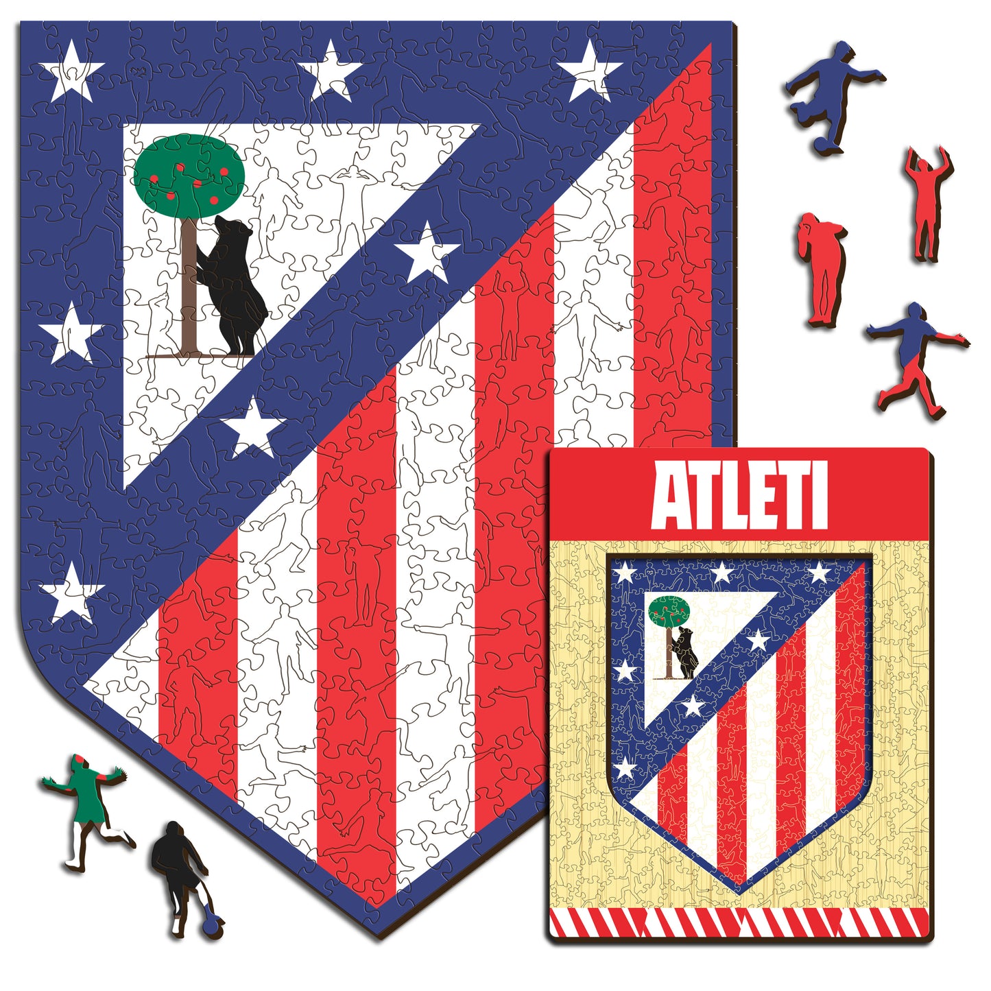 Atlético de Madrid® Crest - Wooden Puzzle