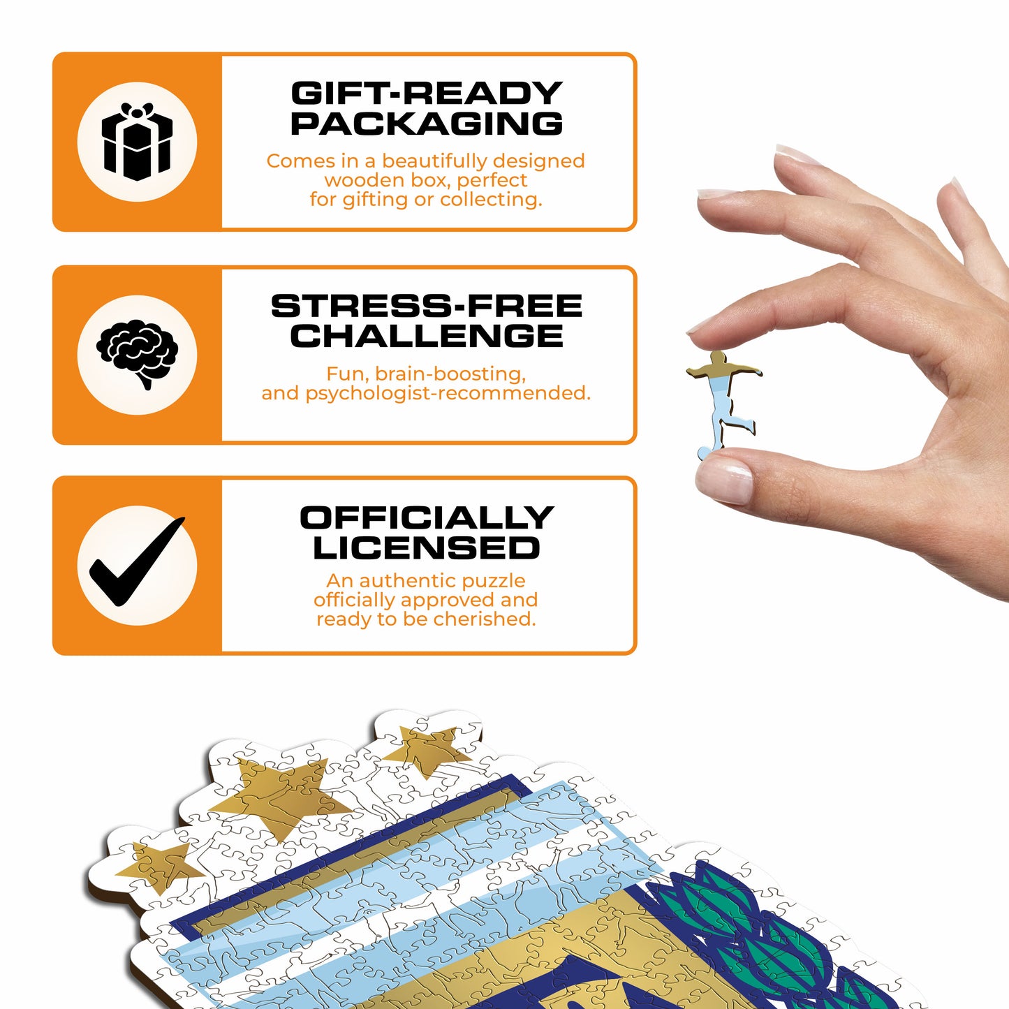 Argentina Football Association® Crest - Wooden Puzzle