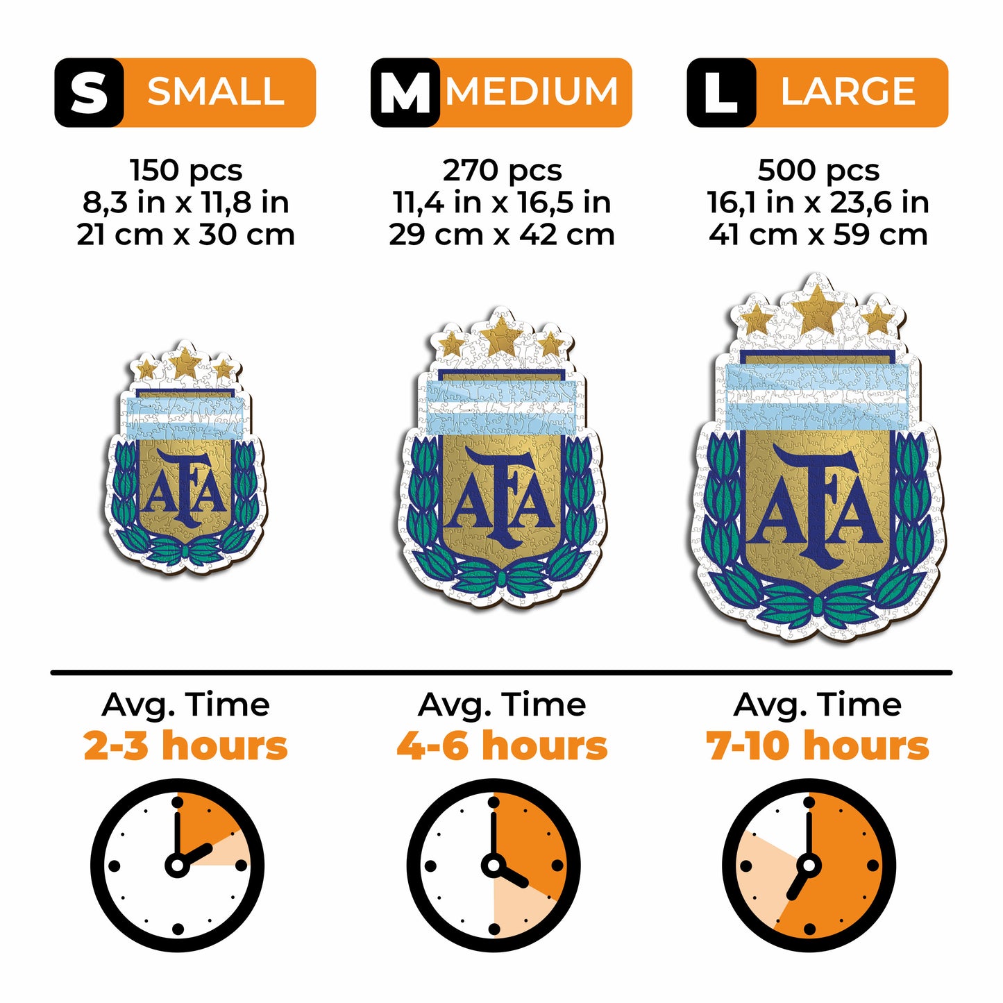 Argentina Football Association® Crest - Wooden Puzzle