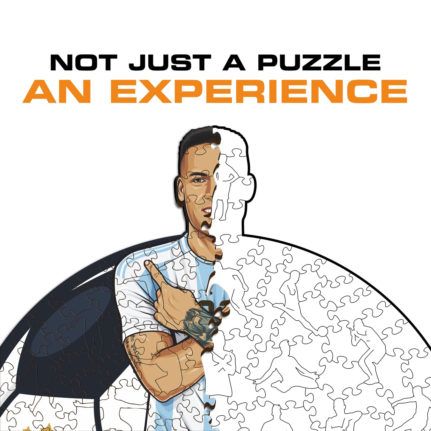 Lautaro Martinez - Wooden Puzzle