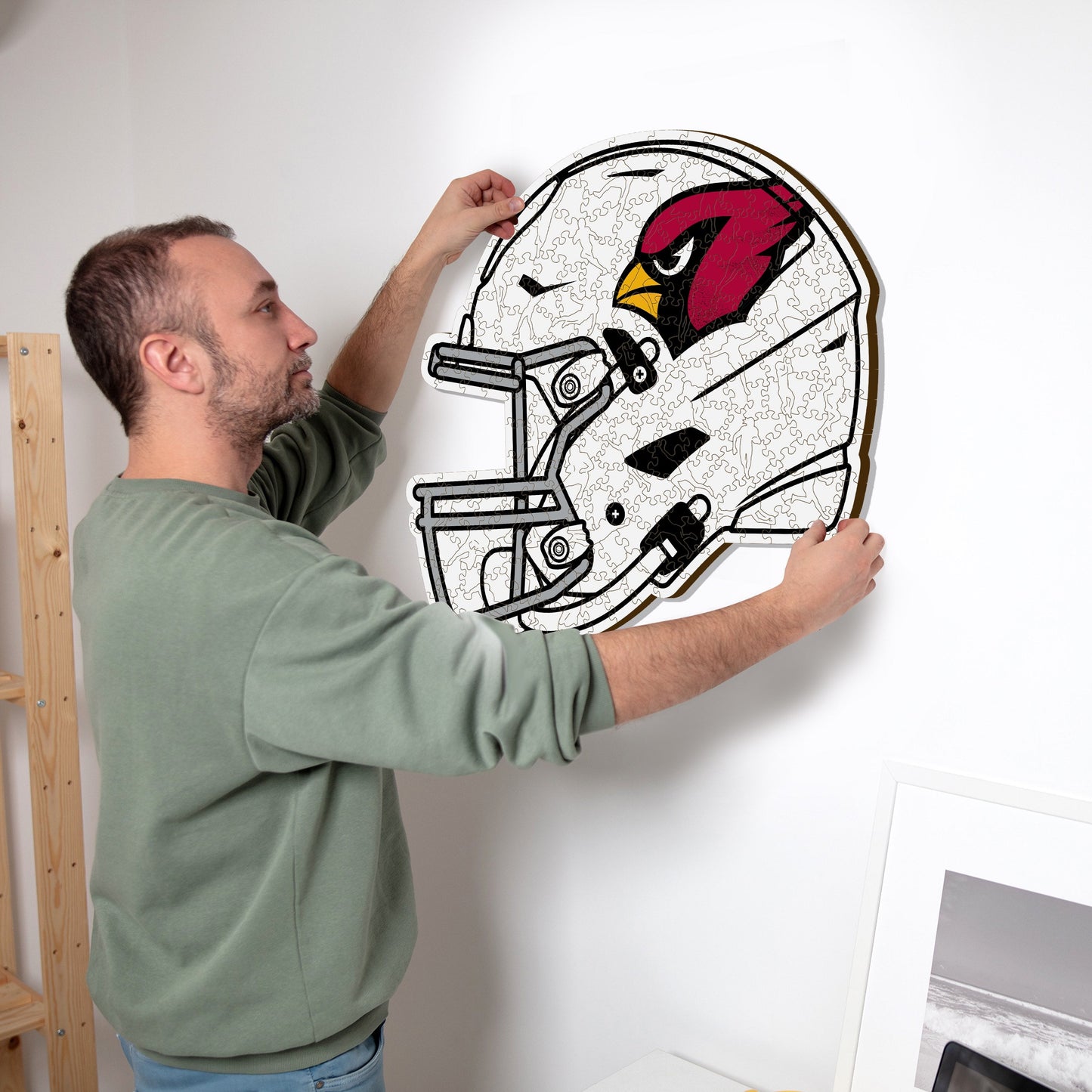 Arizona Cardinals™ Helmet - Wooden Puzzle