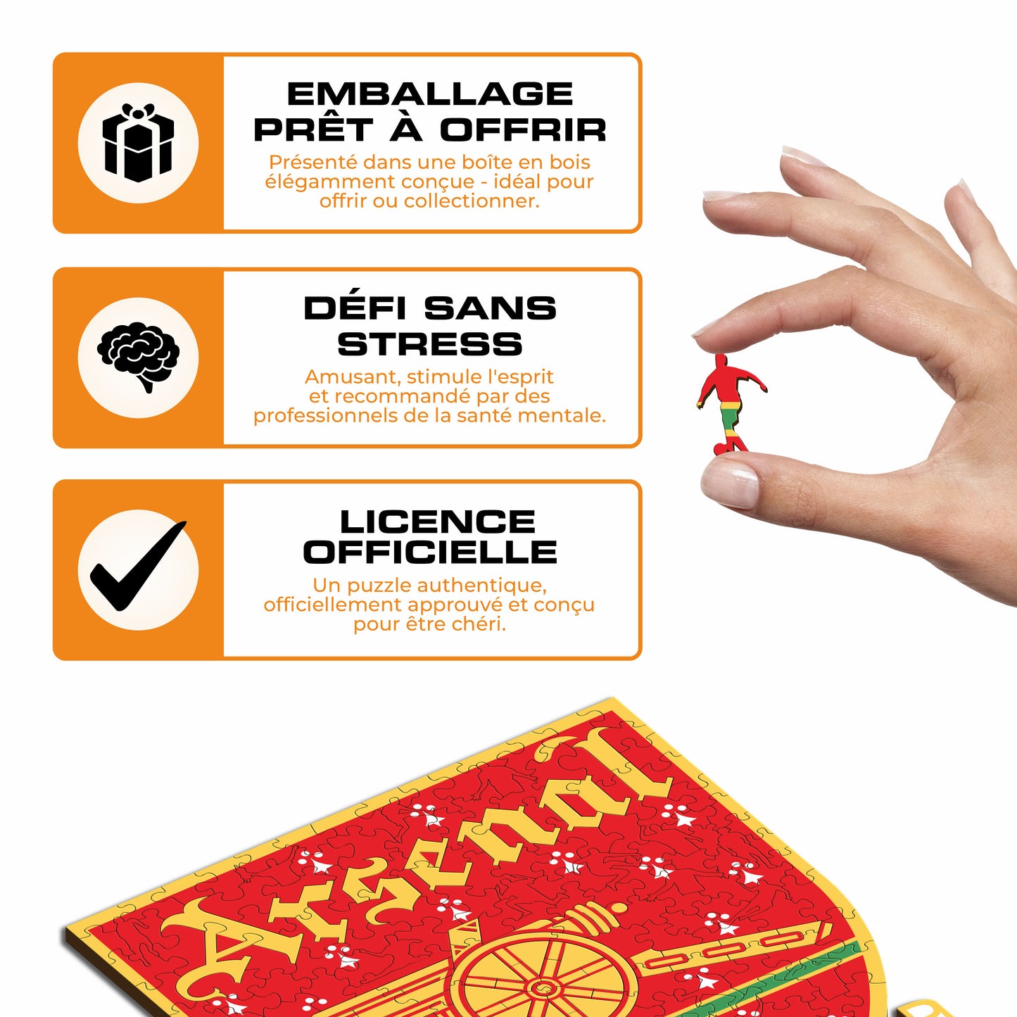 Arsenal FC® Retro Crest - Wooden Puzzle