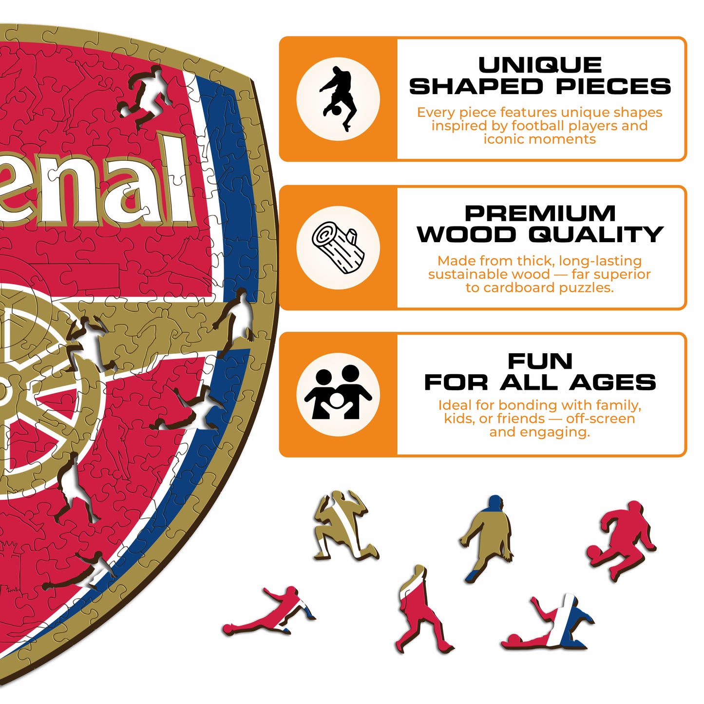 Arsenal FC® Crest - Wooden Puzzle