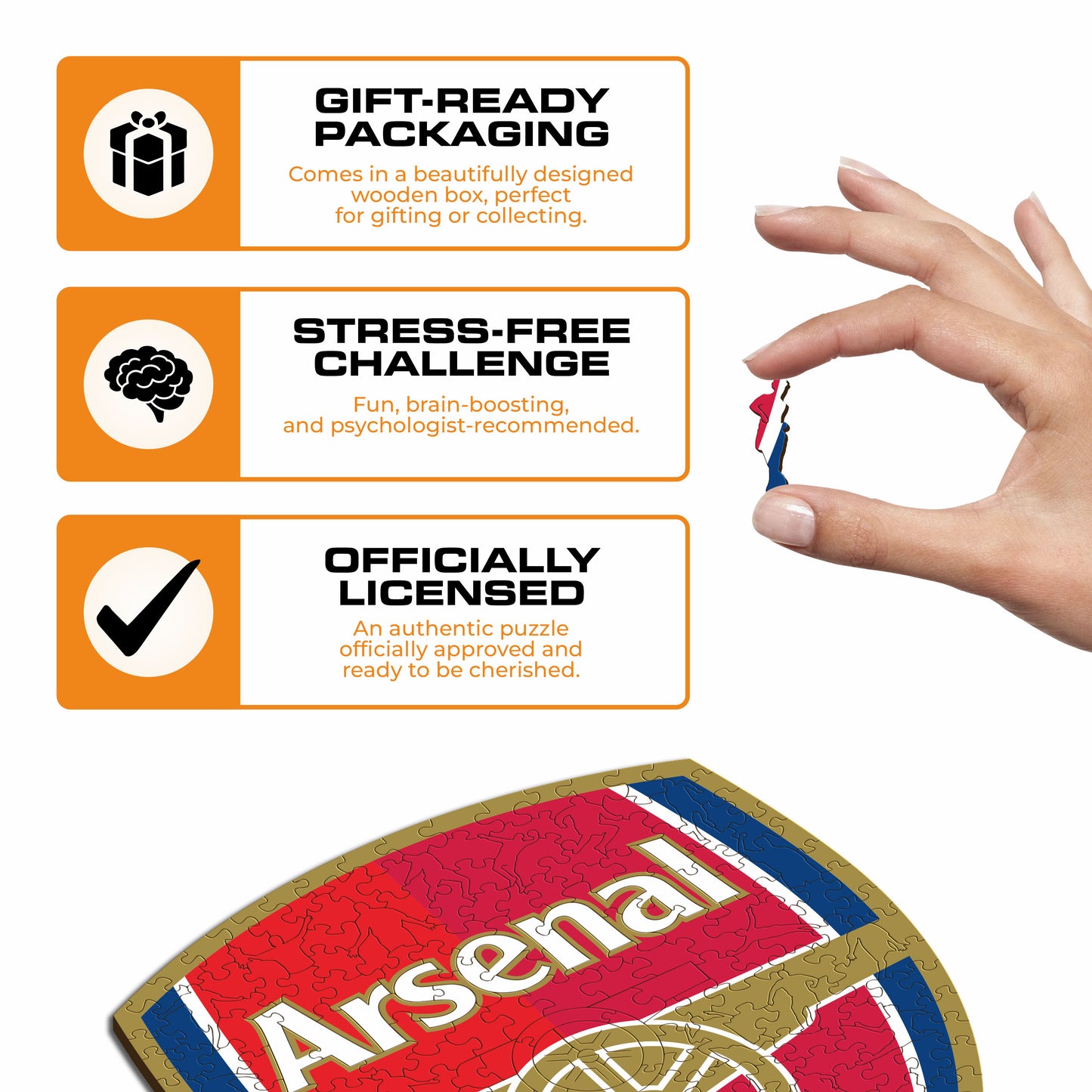 Arsenal FC® Crest - Wooden Puzzle