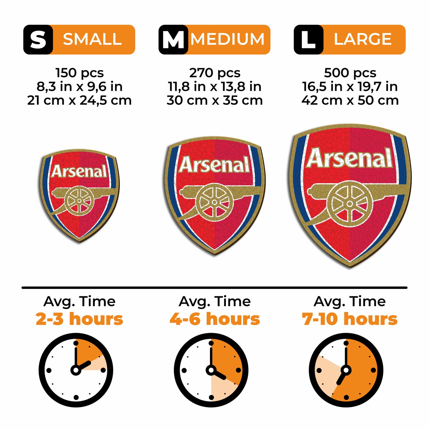 Arsenal FC® Crest - Wooden Puzzle