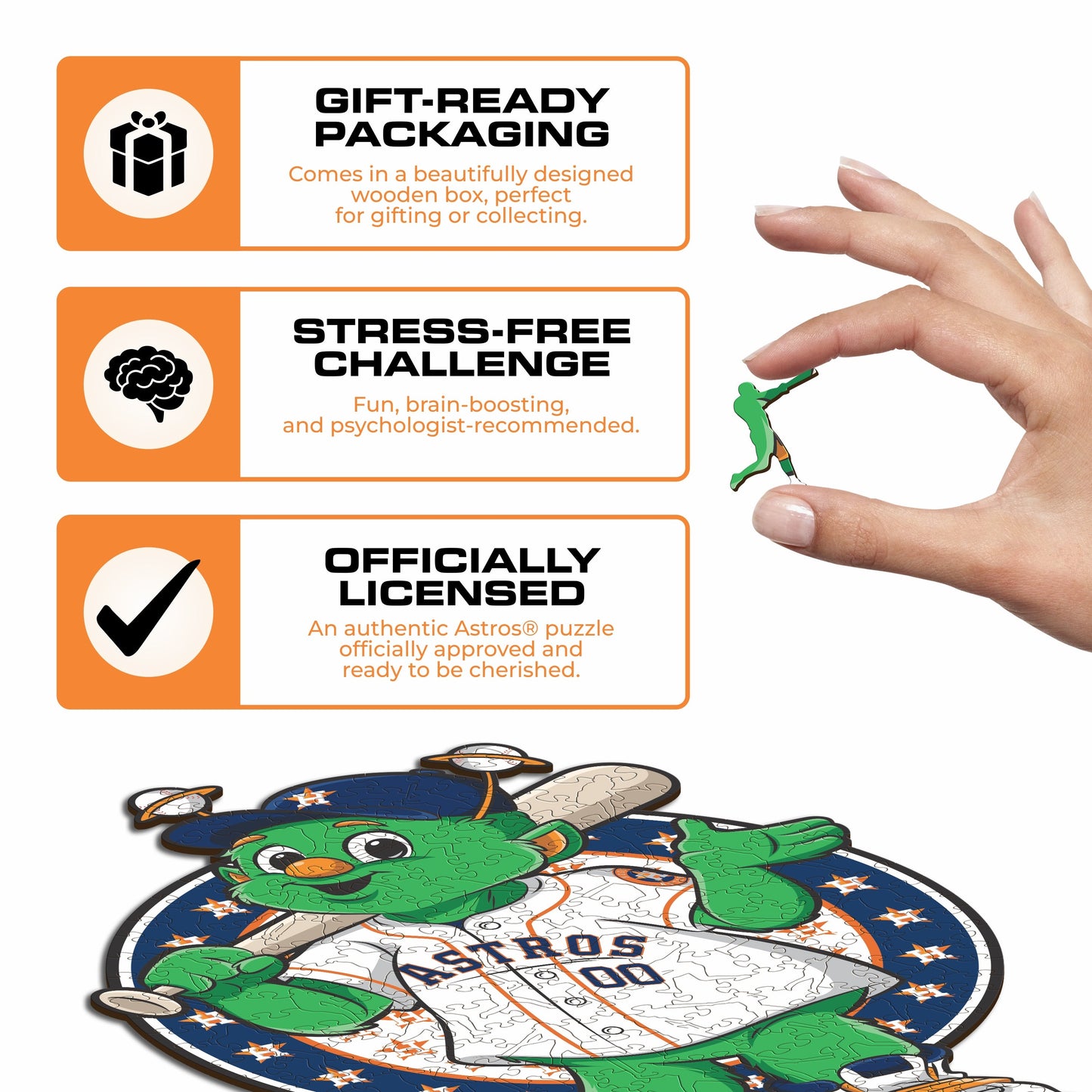 Houston Astros™ Mascot - Wooden Puzzle