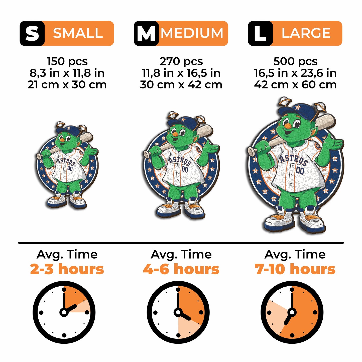 Houston Astros™ Mascot - Wooden Puzzle