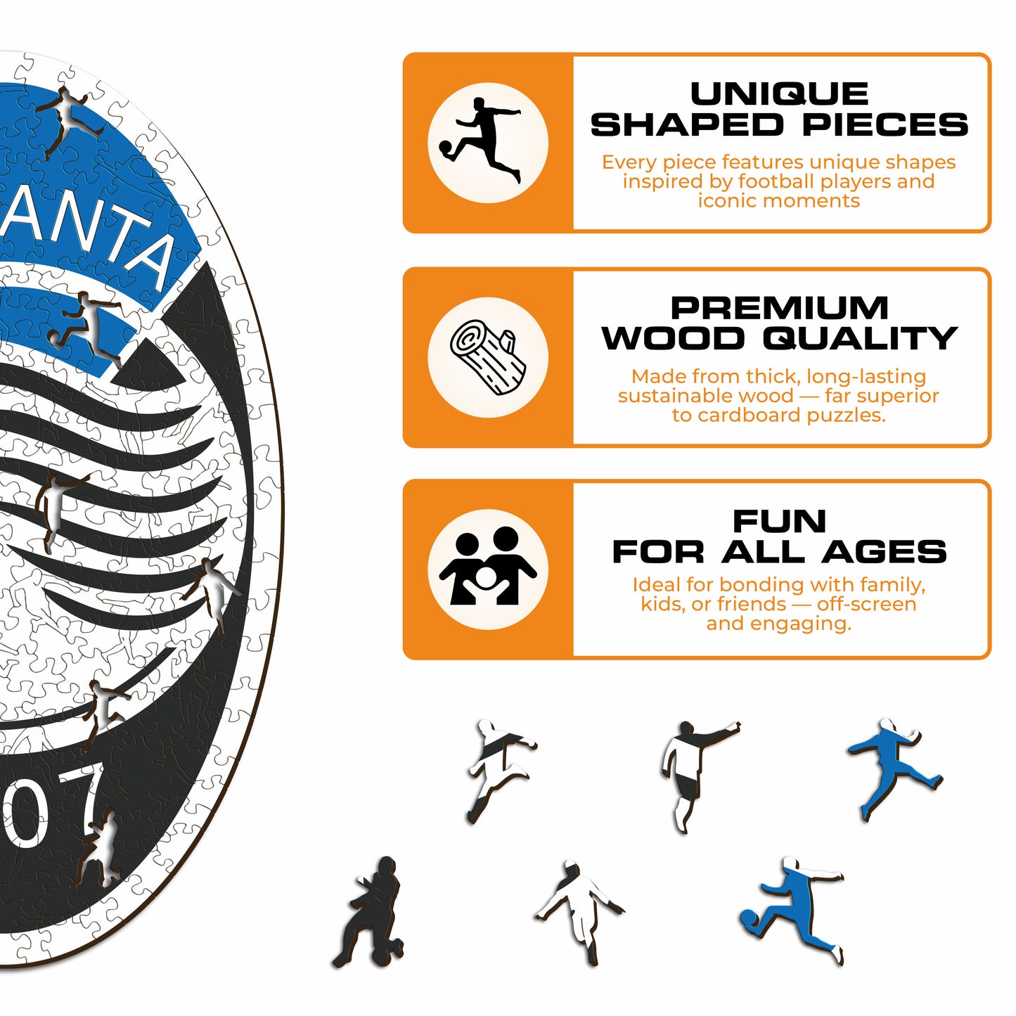 Atalanta BC® Crest - Wooden Puzzle