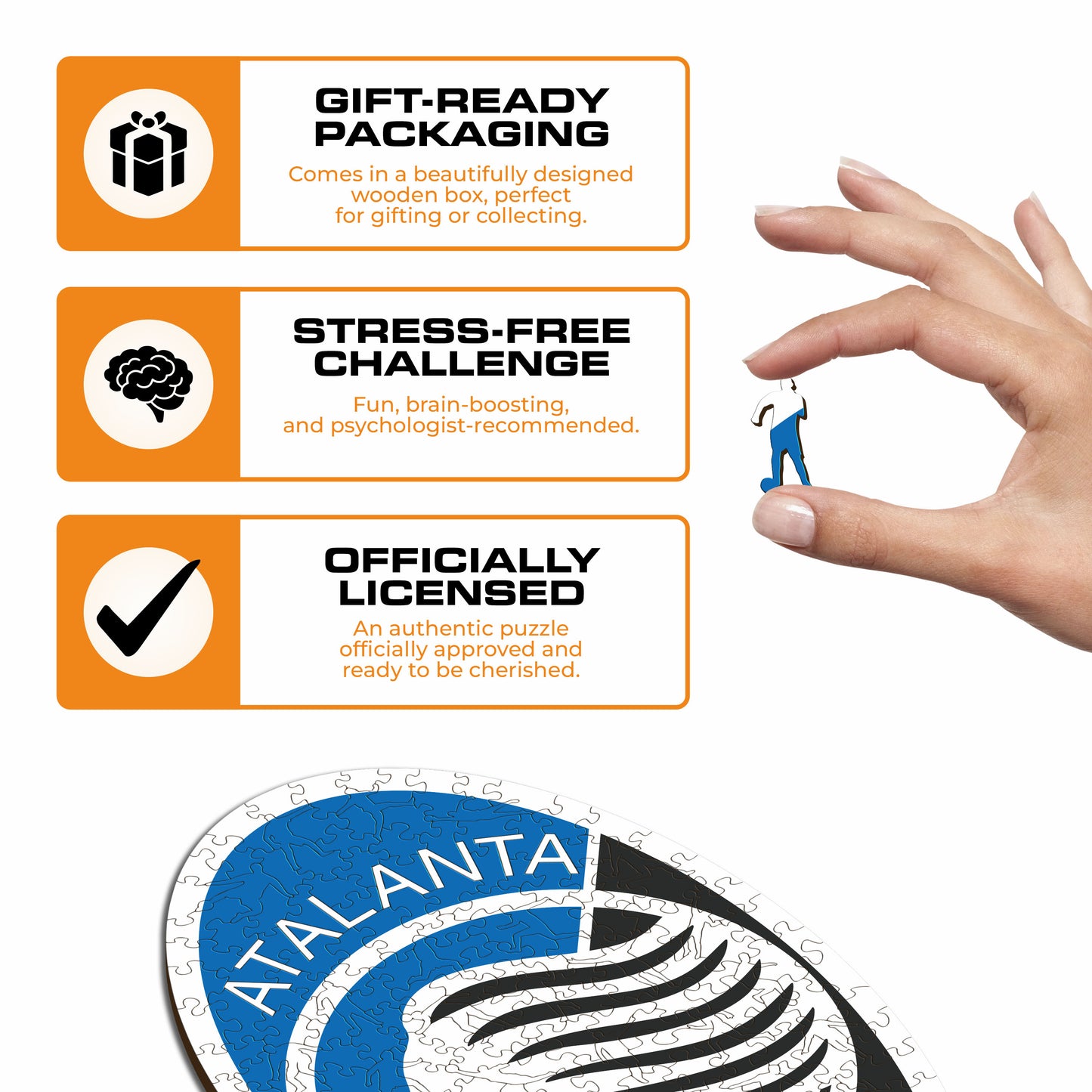 Atalanta BC® Crest - Wooden Puzzle