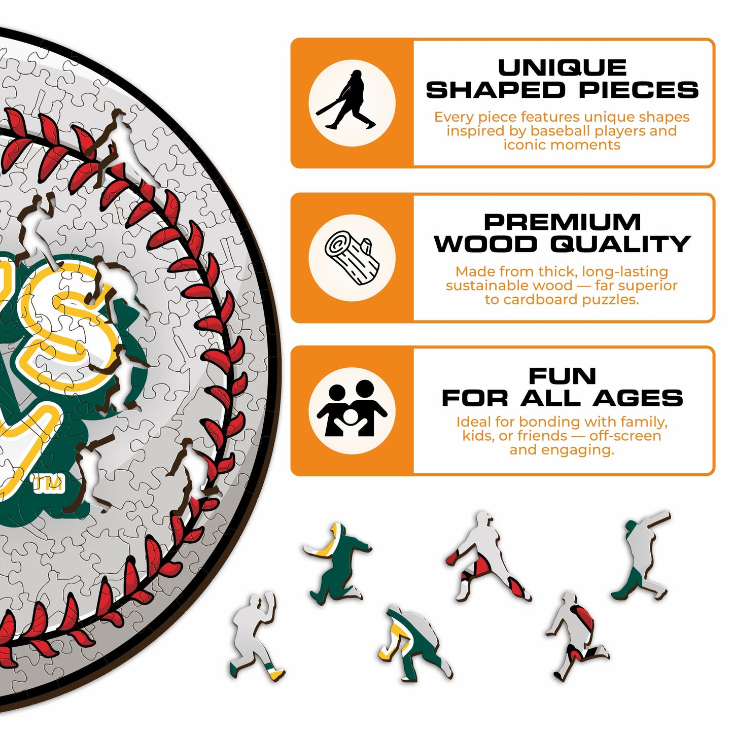 Oakland Athletics™ - Wooden Puzzle