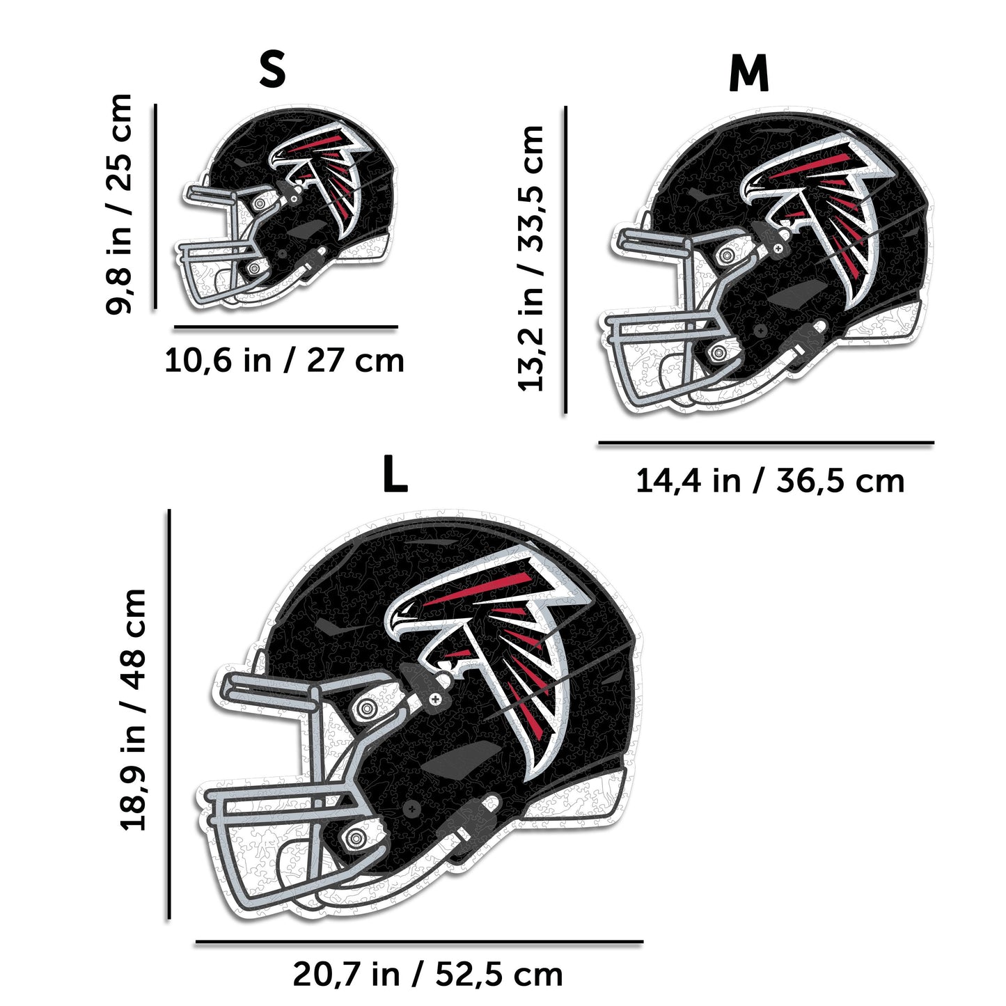 Atlanta Falcons™ Helmet - Wooden Puzzle