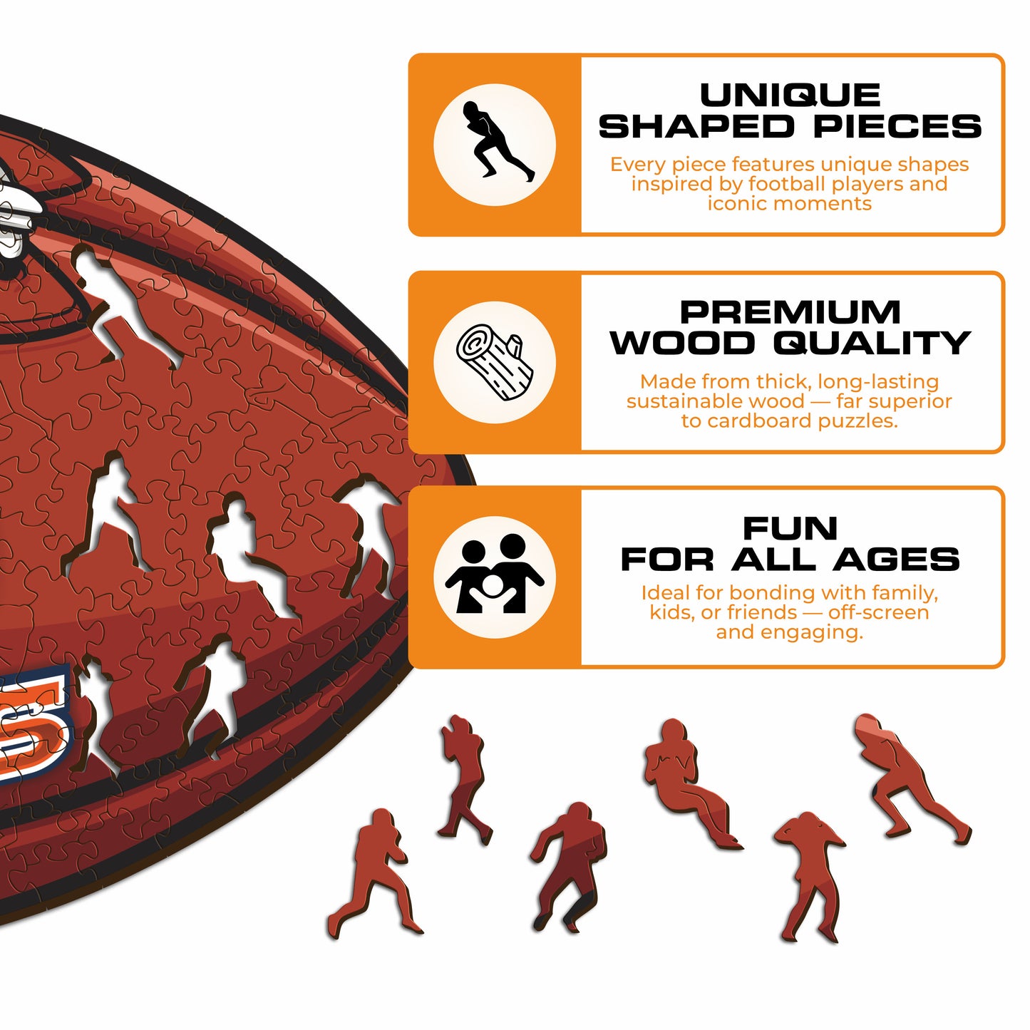 Denver Broncos™ - Wooden Puzzle
