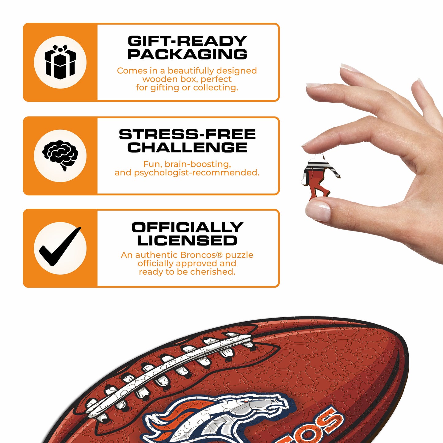 Denver Broncos™ - Wooden Puzzle