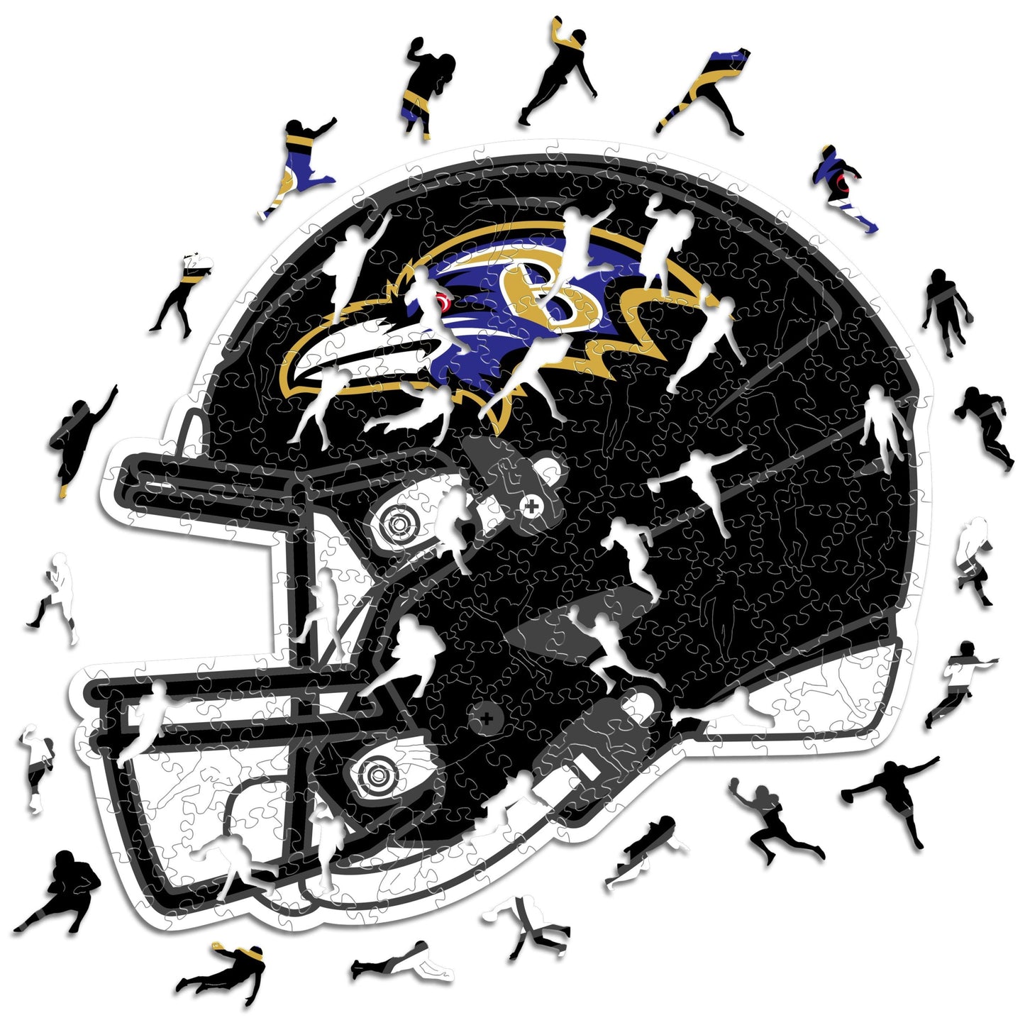 Baltimore Ravens™ Helmet - Wooden Puzzle