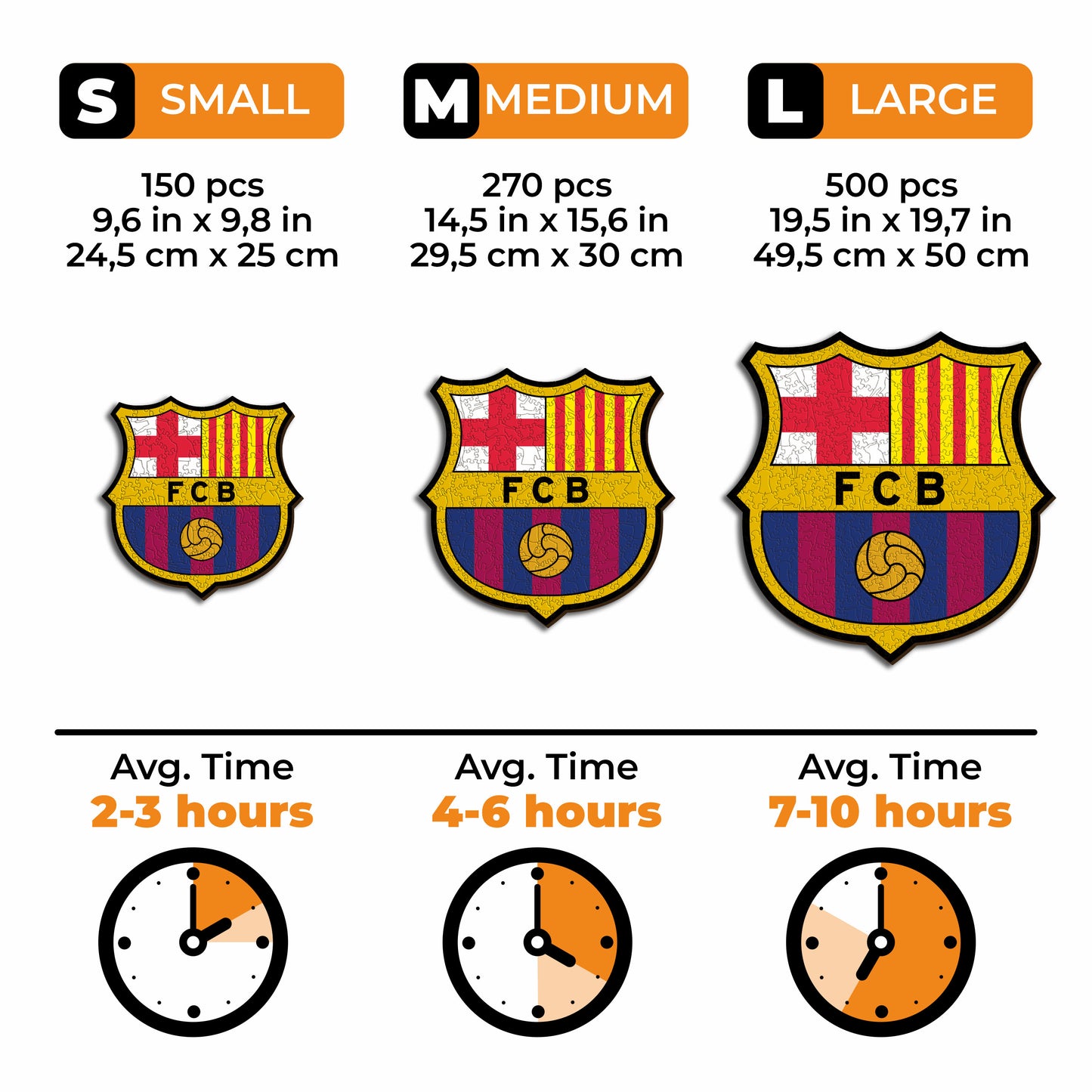 FC Barcelona® Crest - Wooden Puzzle