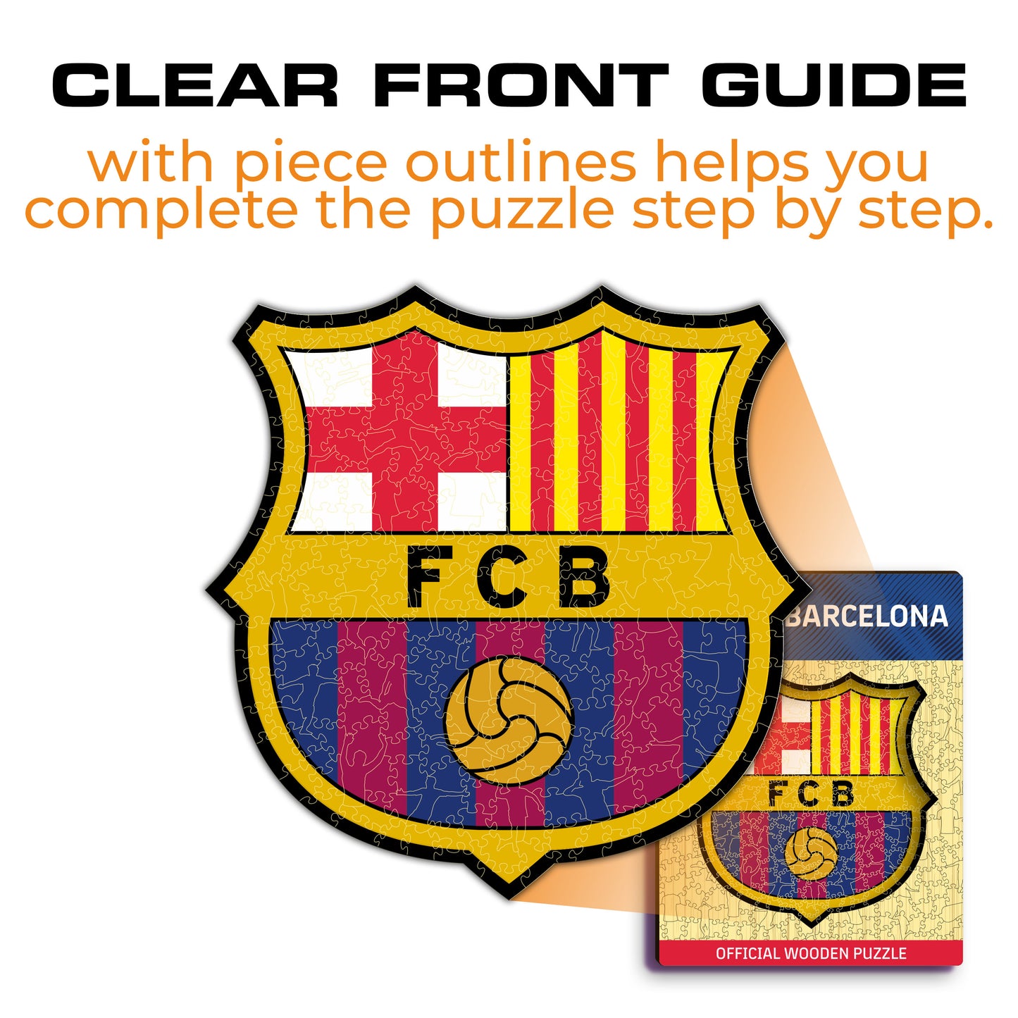 FC Barcelona® Crest - Wooden Puzzle