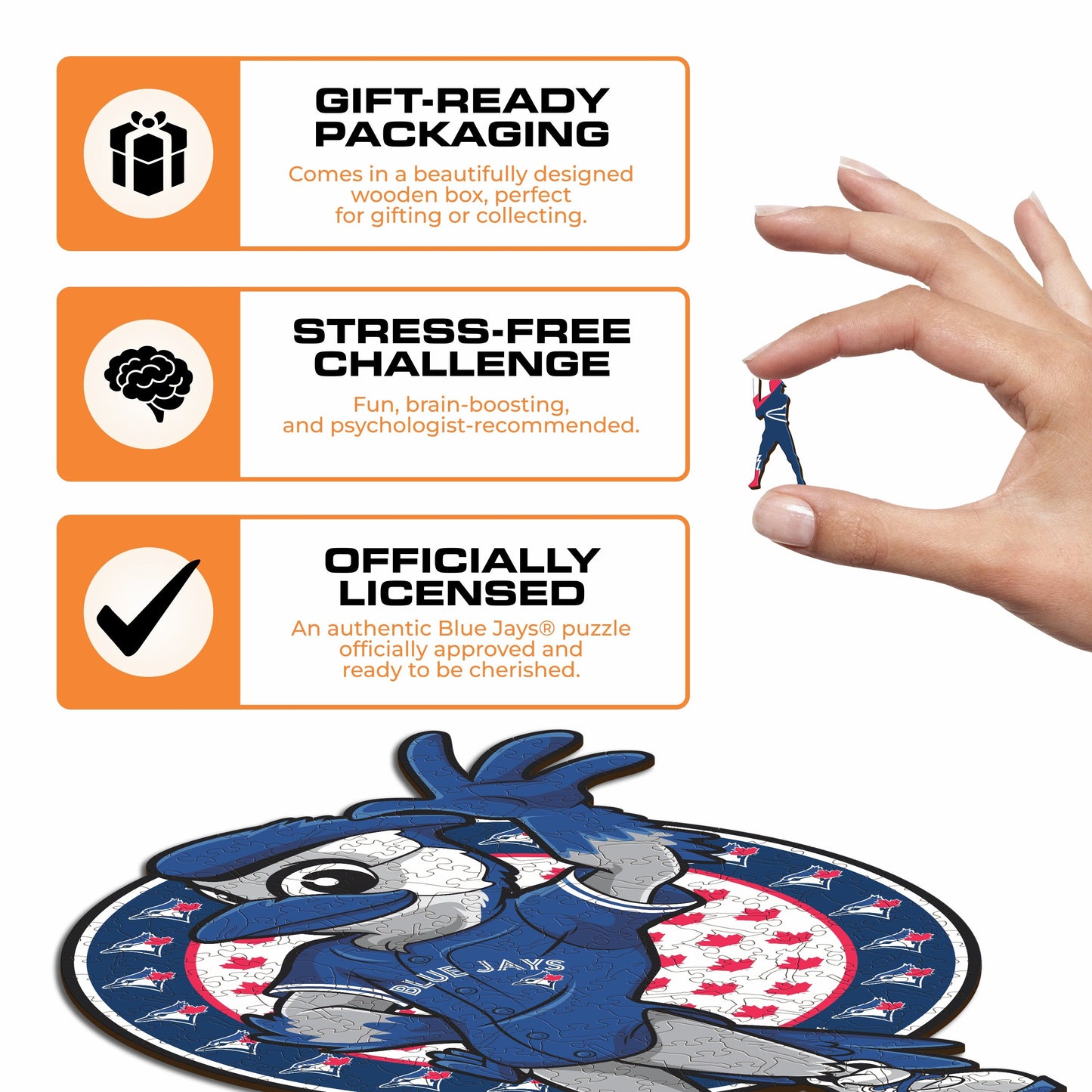 Toronto Blue Jays™ Mascot - Wooden Puzzle