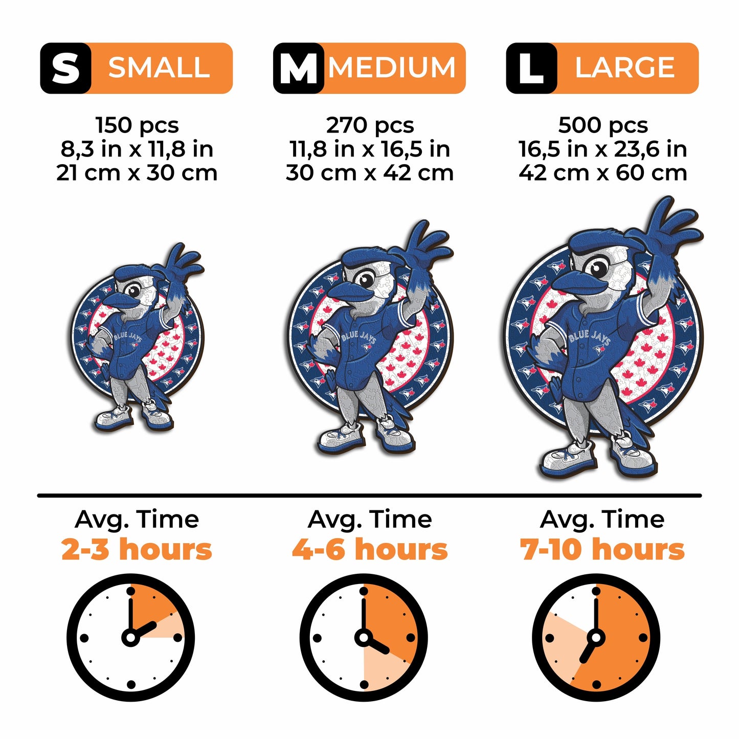 Toronto Blue Jays™ Mascot - Wooden Puzzle