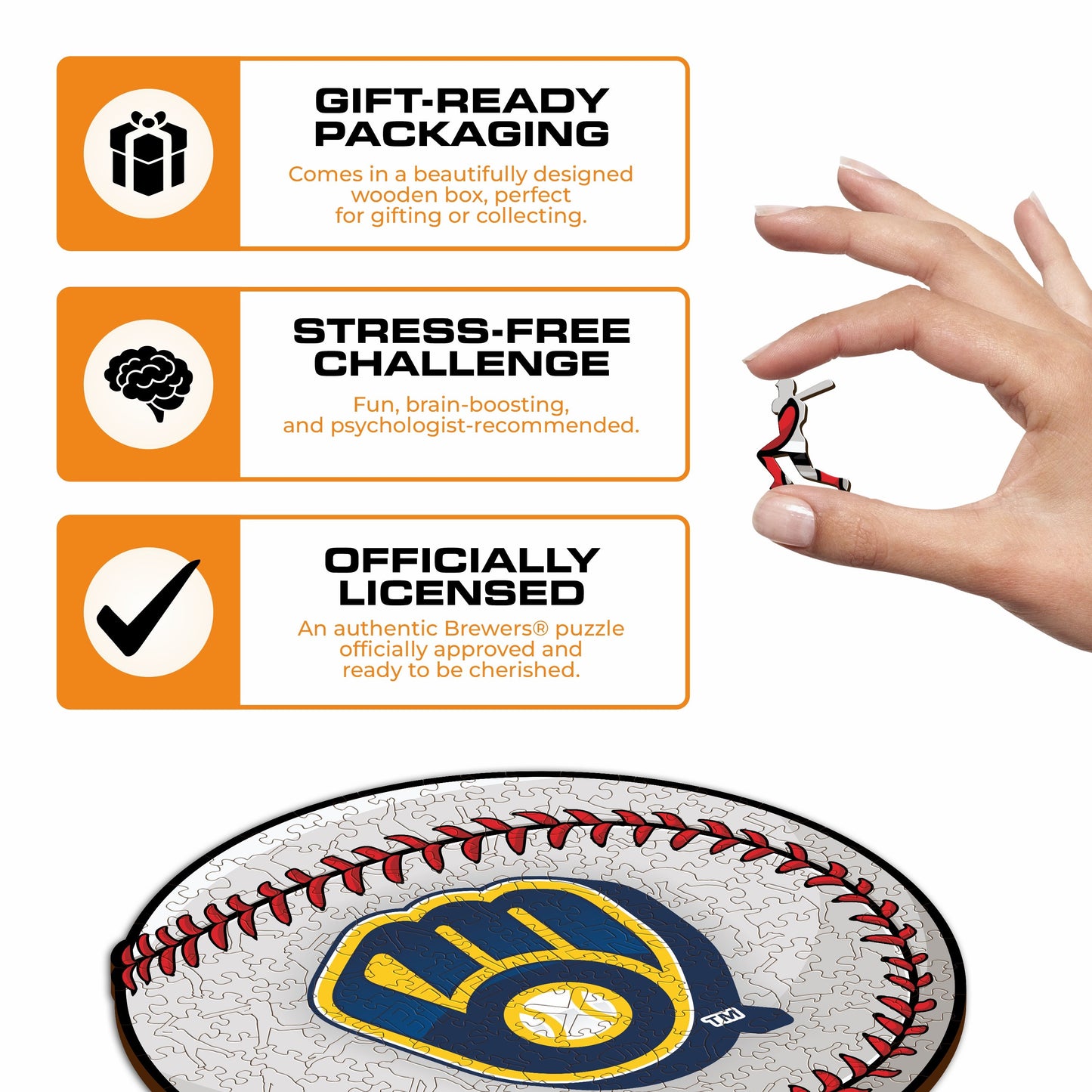 Milwaukee Brewers™ - Wooden Puzzle