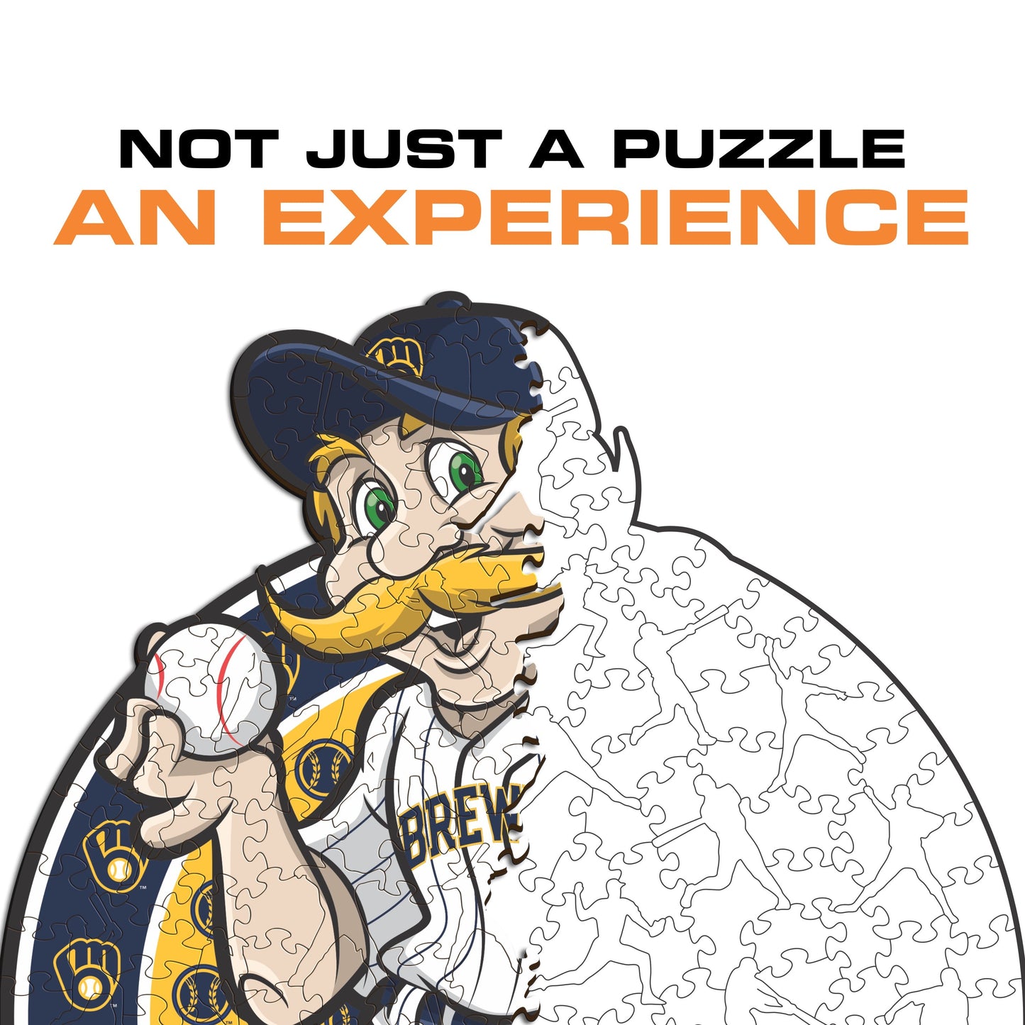 Milwaukee Brewers™ Mascot - Wooden Puzzle