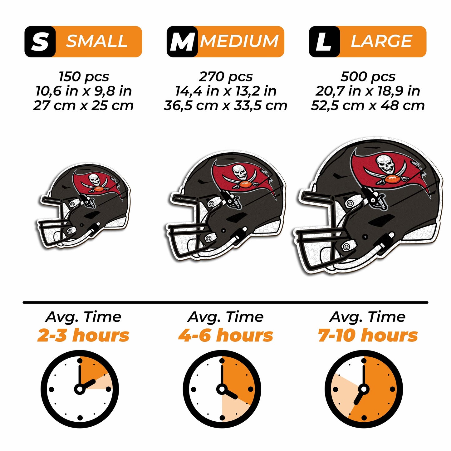 Tampa Bay Buccaneers™ Helmet - Wooden Puzzle