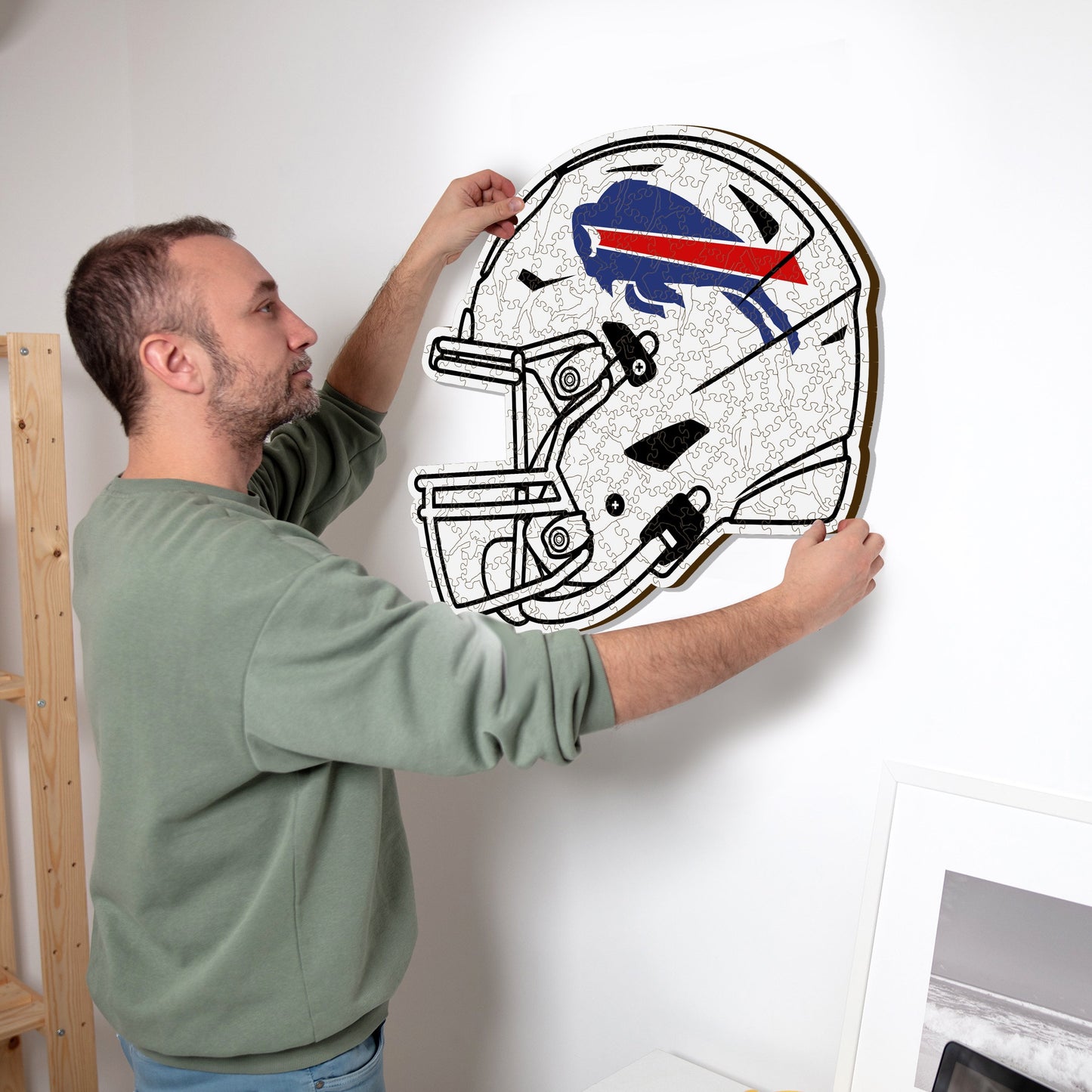 Buffalo Bills™ Helmet - Wooden Puzzle