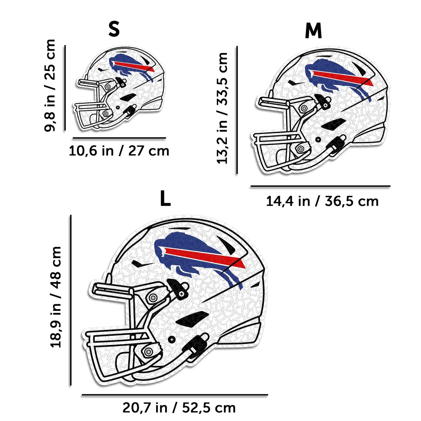 Buffalo Bills™ Helmet - Wooden Puzzle