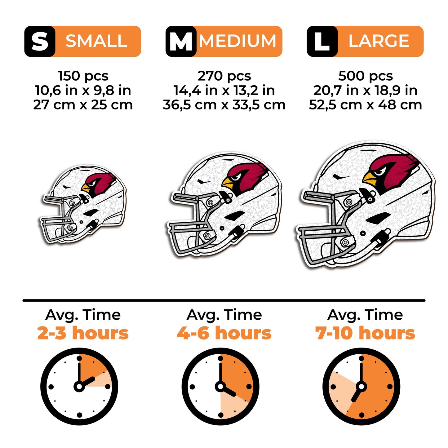 Arizona Cardinals™ Helmet - Wooden Puzzle