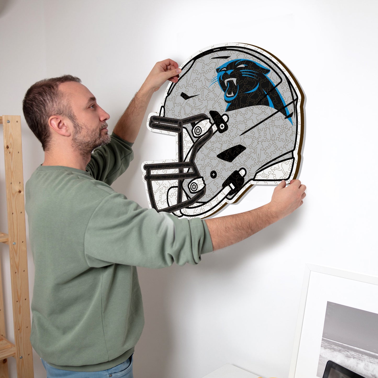 Carolina Panthers™ Helmet - Wooden Puzzle