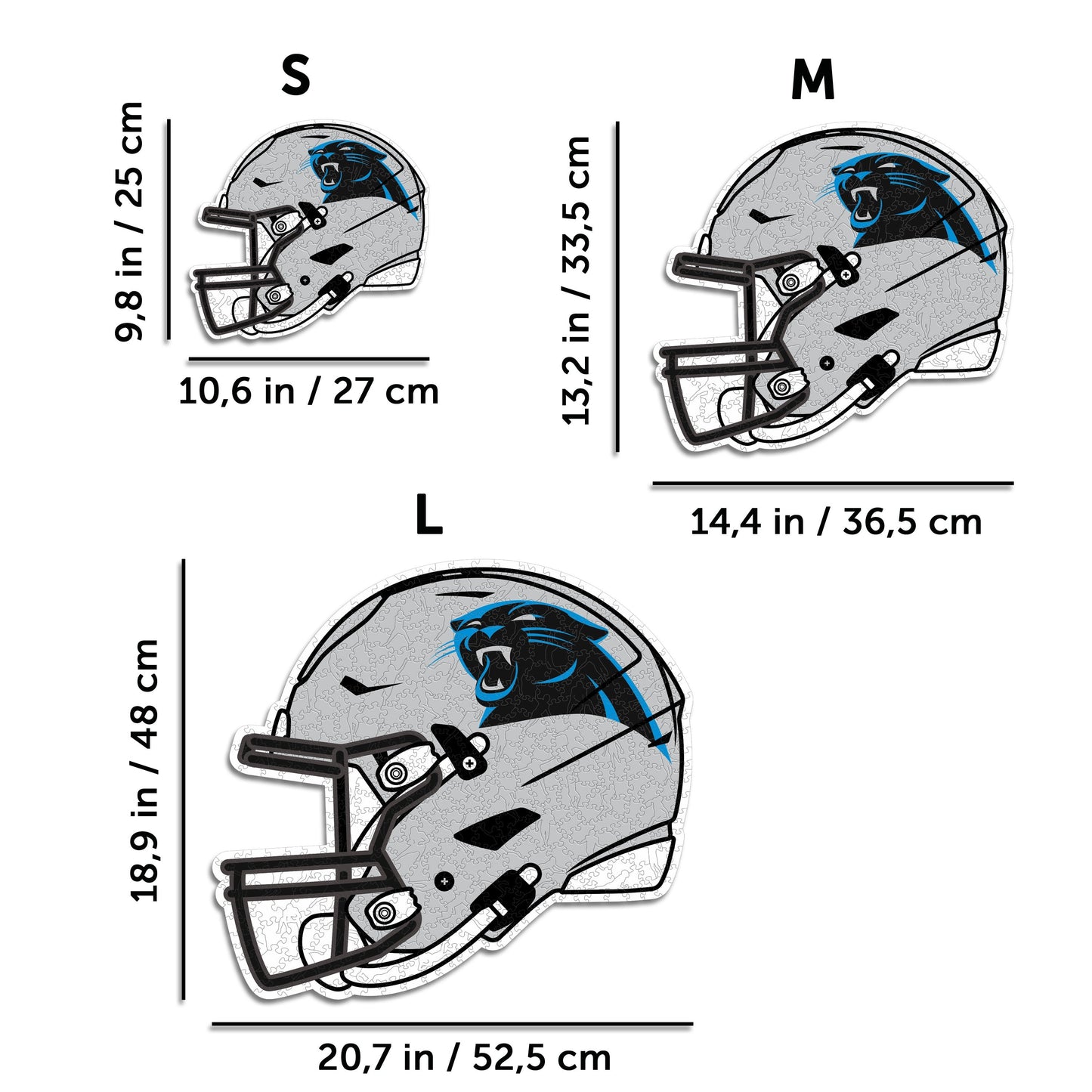 Carolina Panthers™ Helmet - Wooden Puzzle