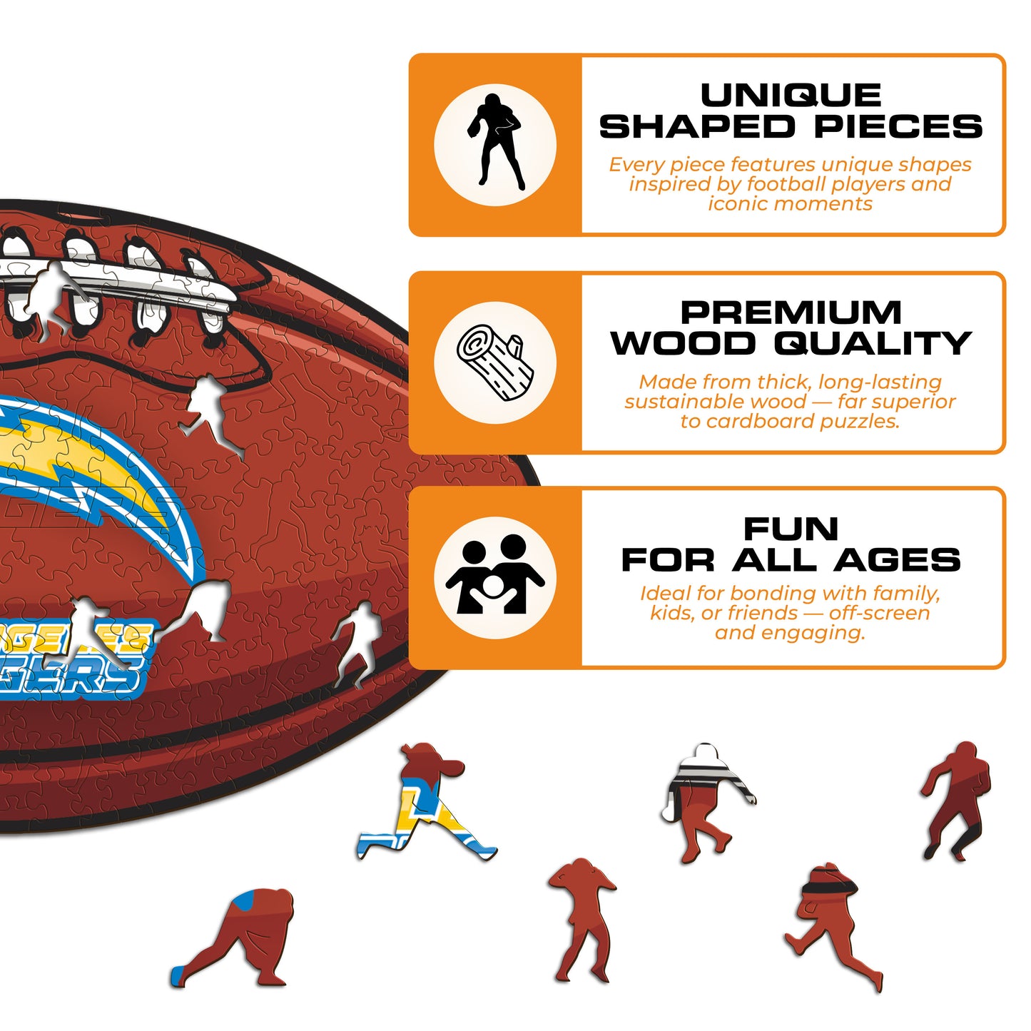 Los Angeles Chargers™ - Wooden Puzzle