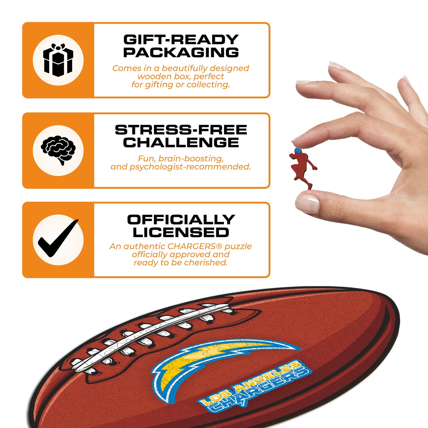 Los Angeles Chargers™ - Wooden Puzzle