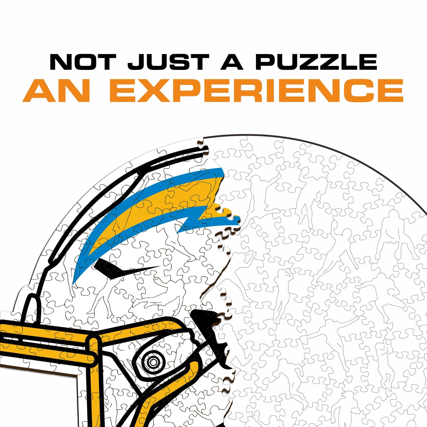 Los Angeles Chargers™ Helmet - Wooden Puzzle