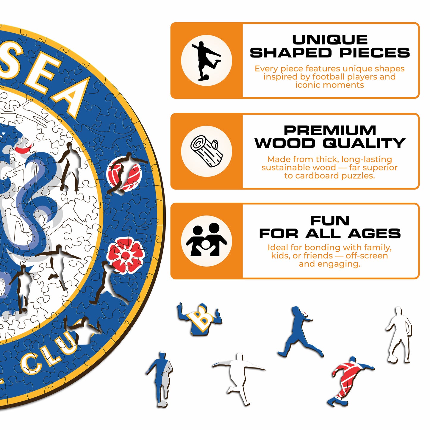 Chelsea FC® Crest - Wooden Puzzle