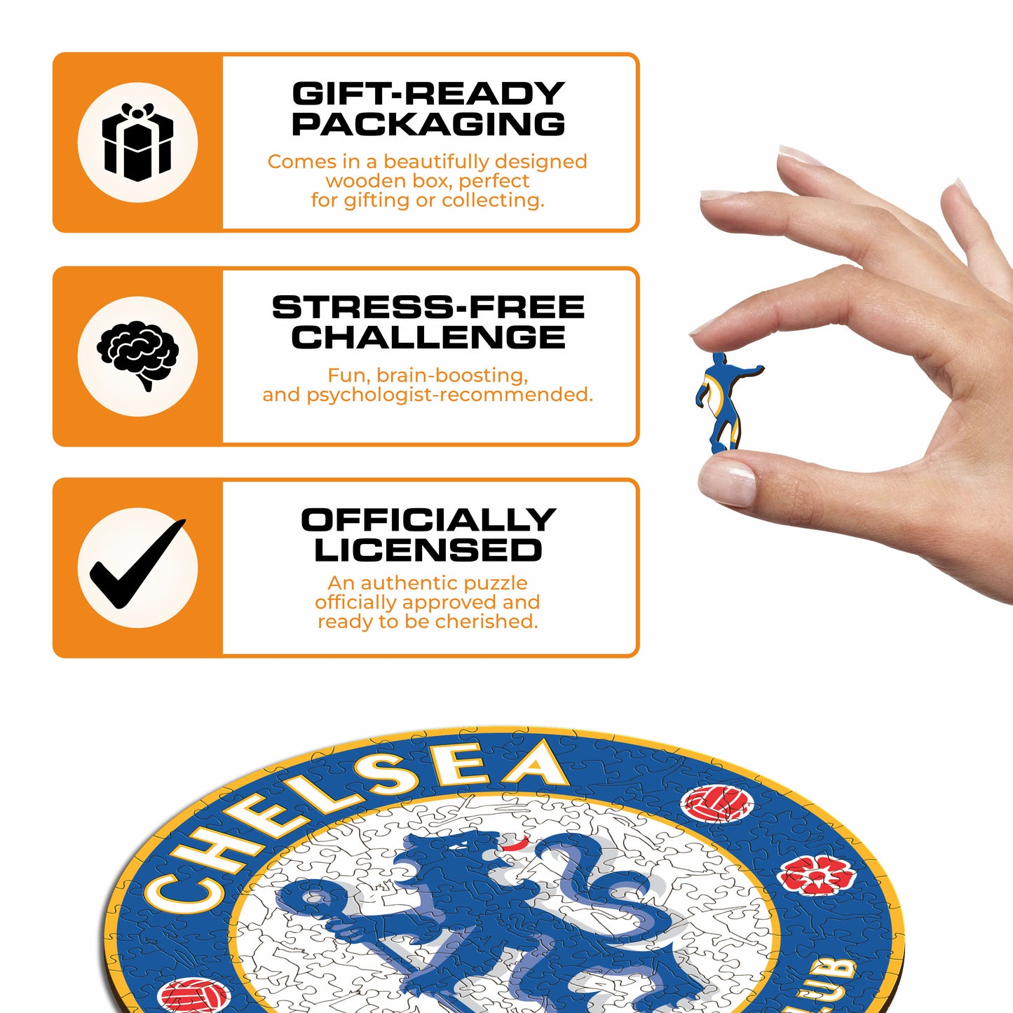 Chelsea FC® Crest - Wooden Puzzle