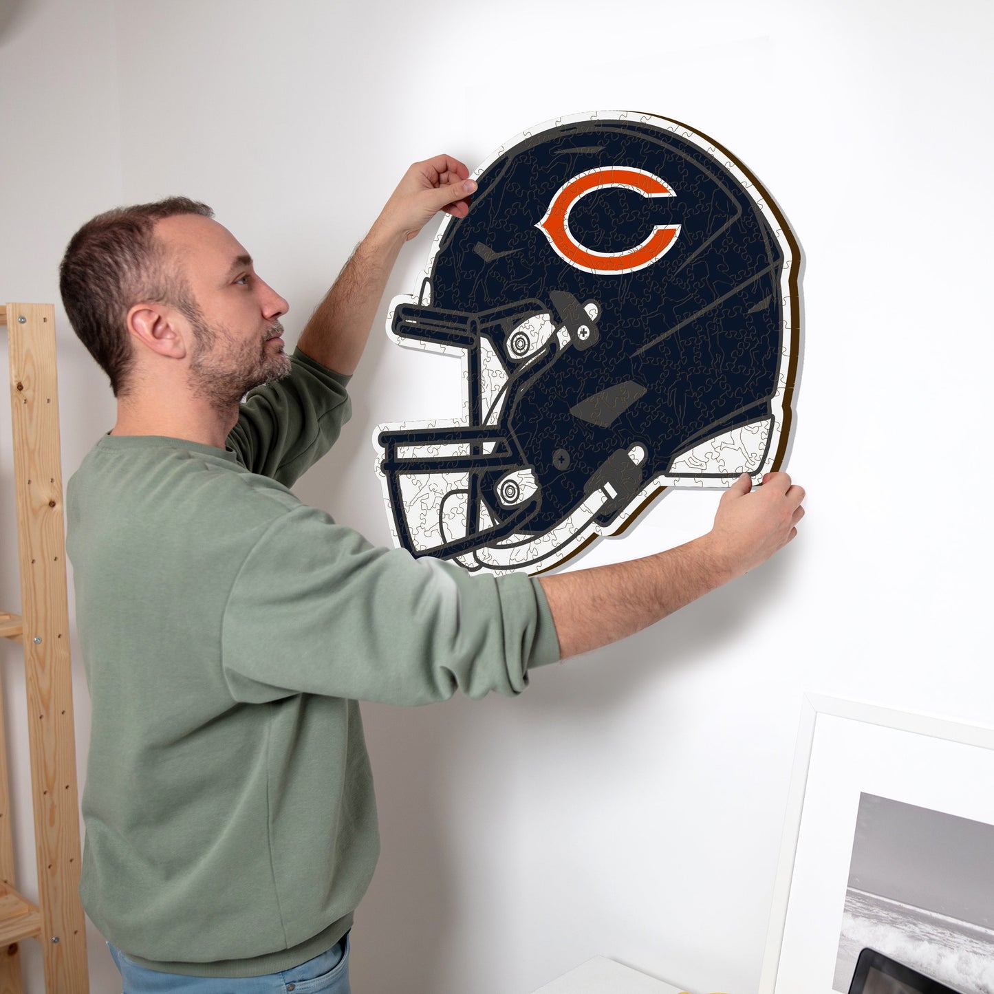 Chicago Bears™ Helmet - Wooden Puzzle