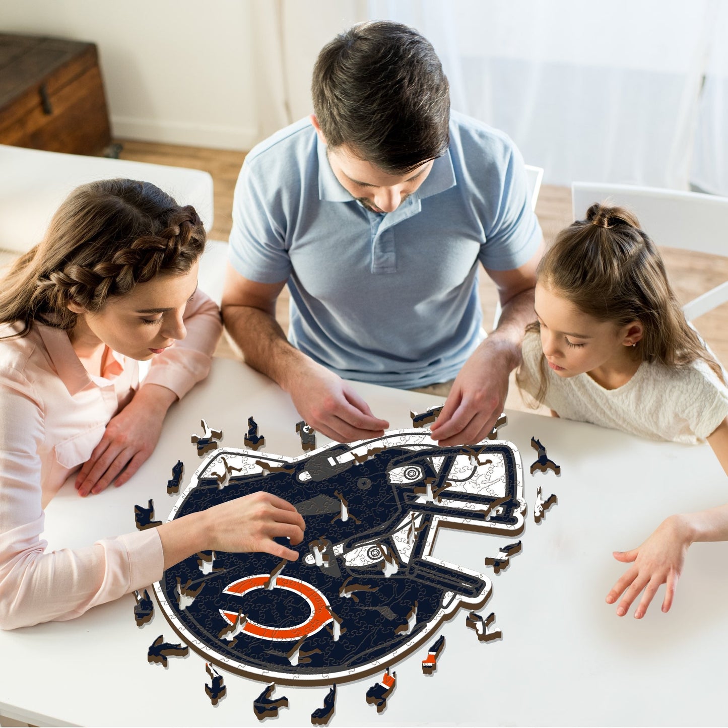 Chicago Bears™ Helmet - Wooden Puzzle