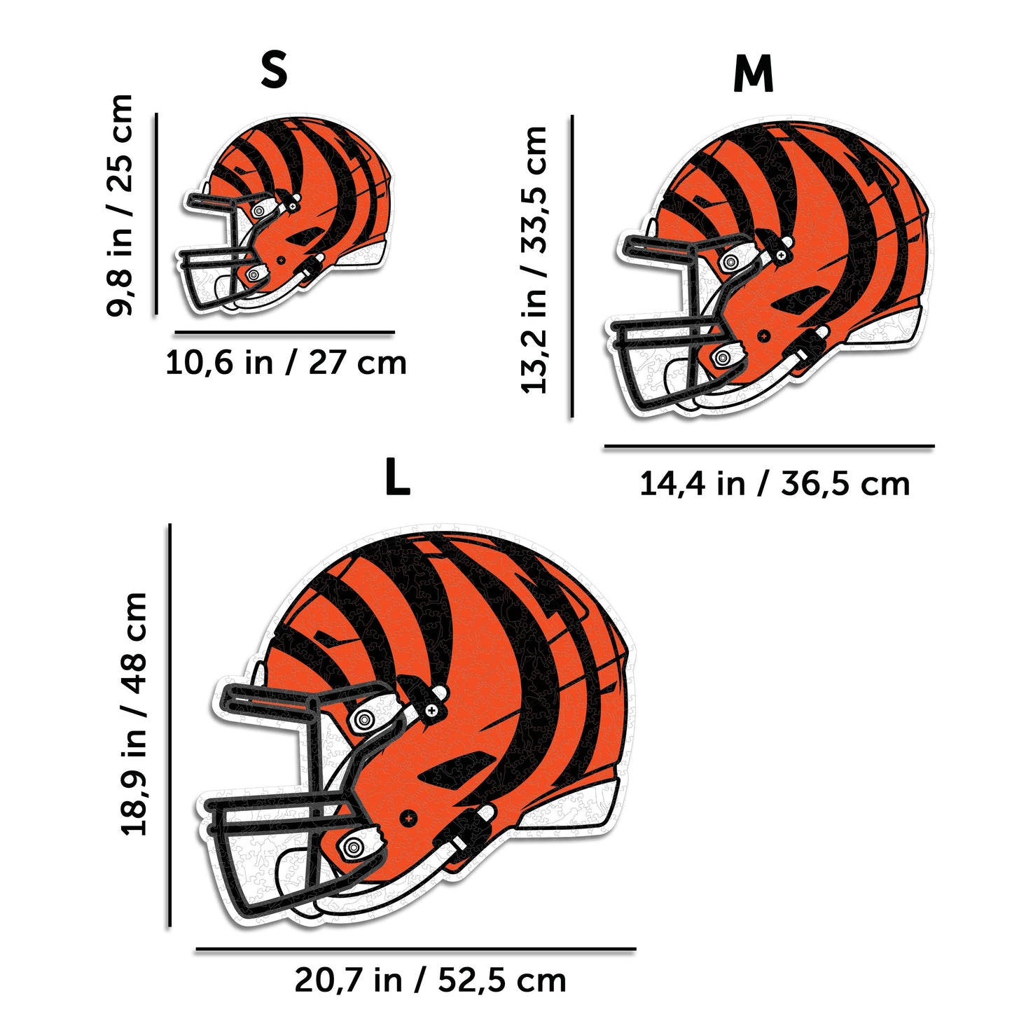 Cincinnati Bengals™ Helmet - Wooden Puzzle
