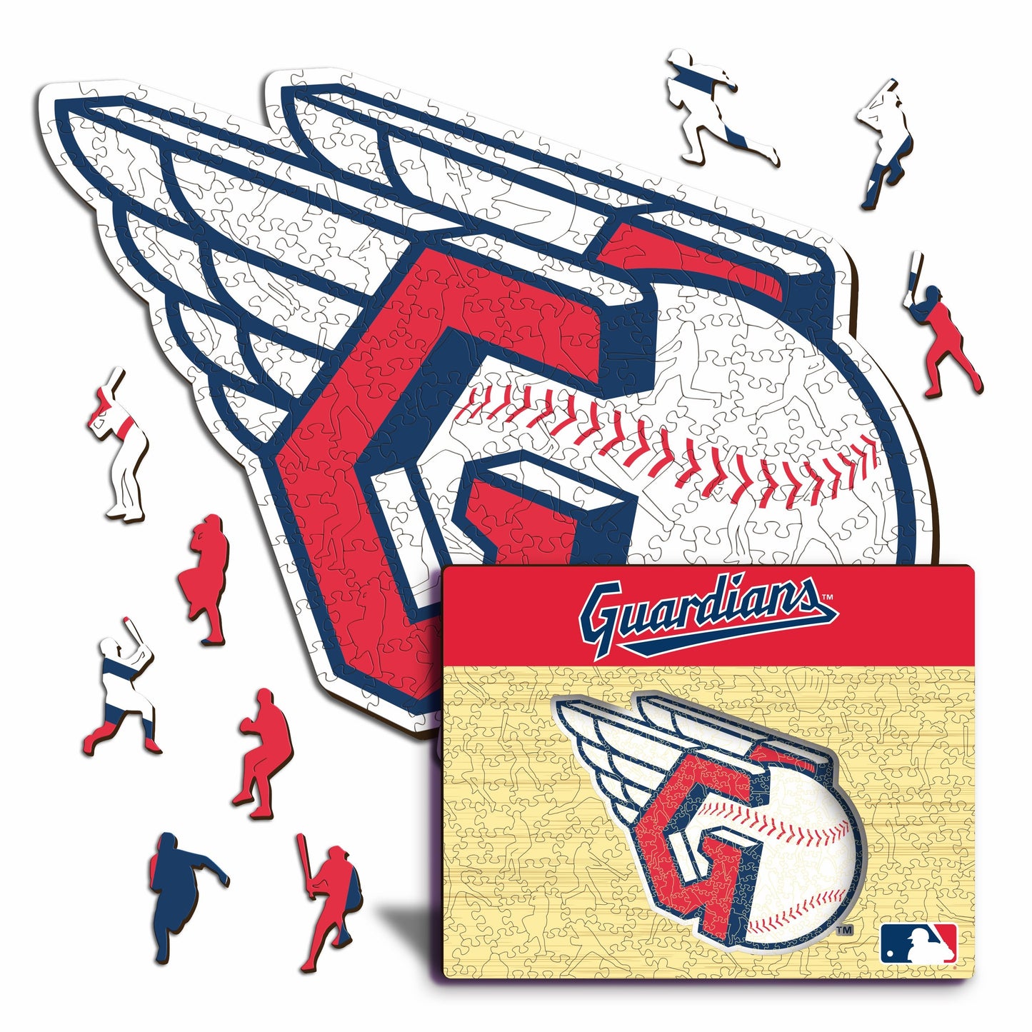 Cleveland Guardians™ Crest - Wooden Puzzle