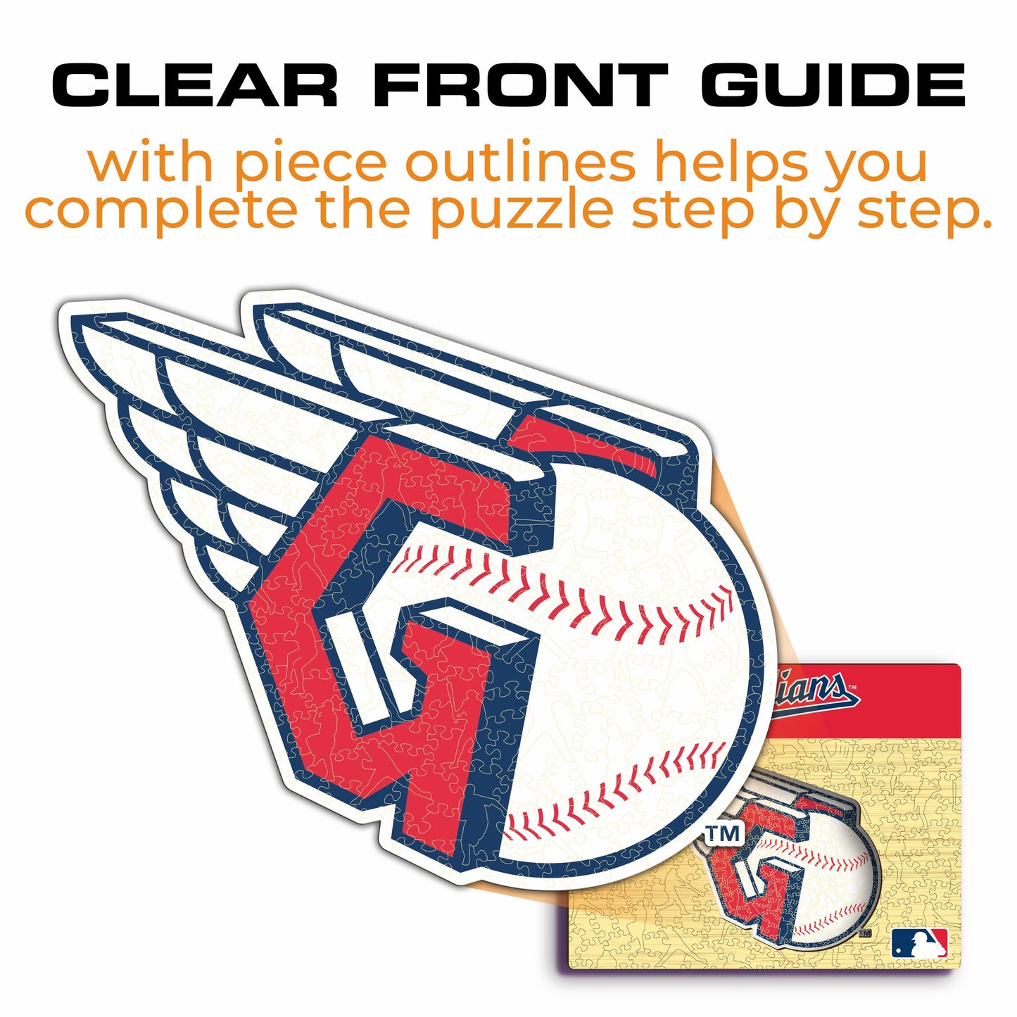 Cleveland Guardians™ Crest - Wooden Puzzle