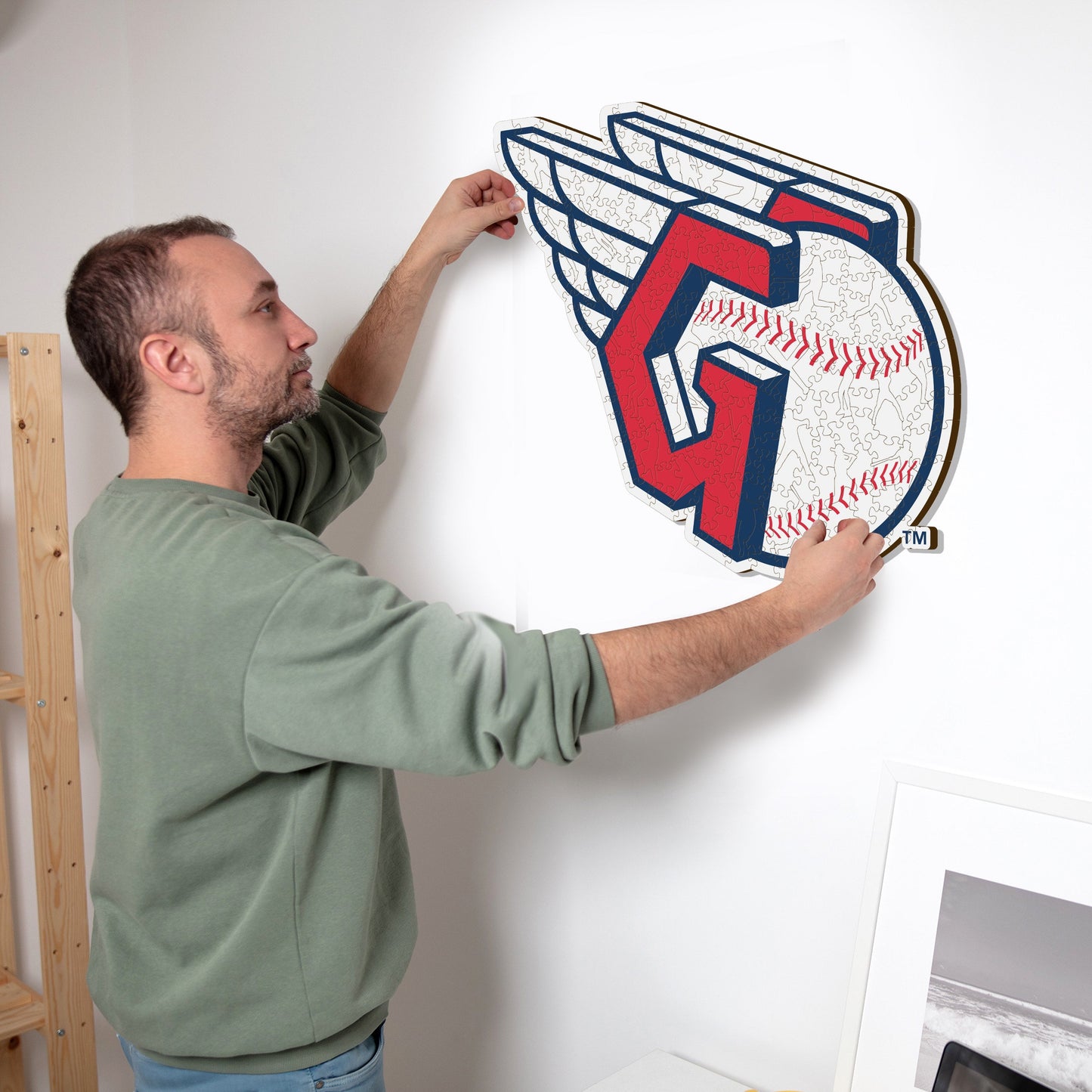 Cleveland Guardians™ Crest - Wooden Puzzle