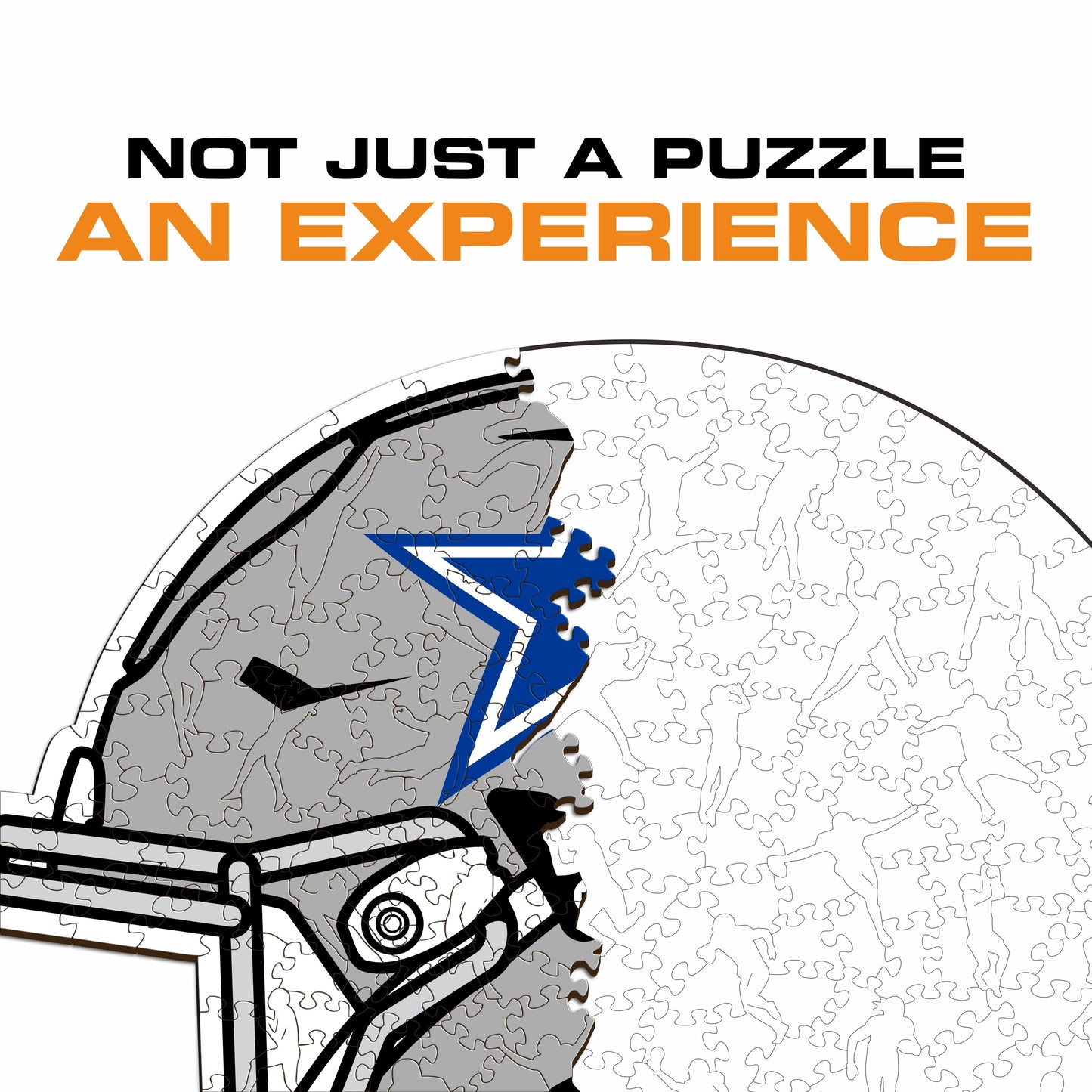 Dallas Cowboys™ Helmet - Wooden Puzzle