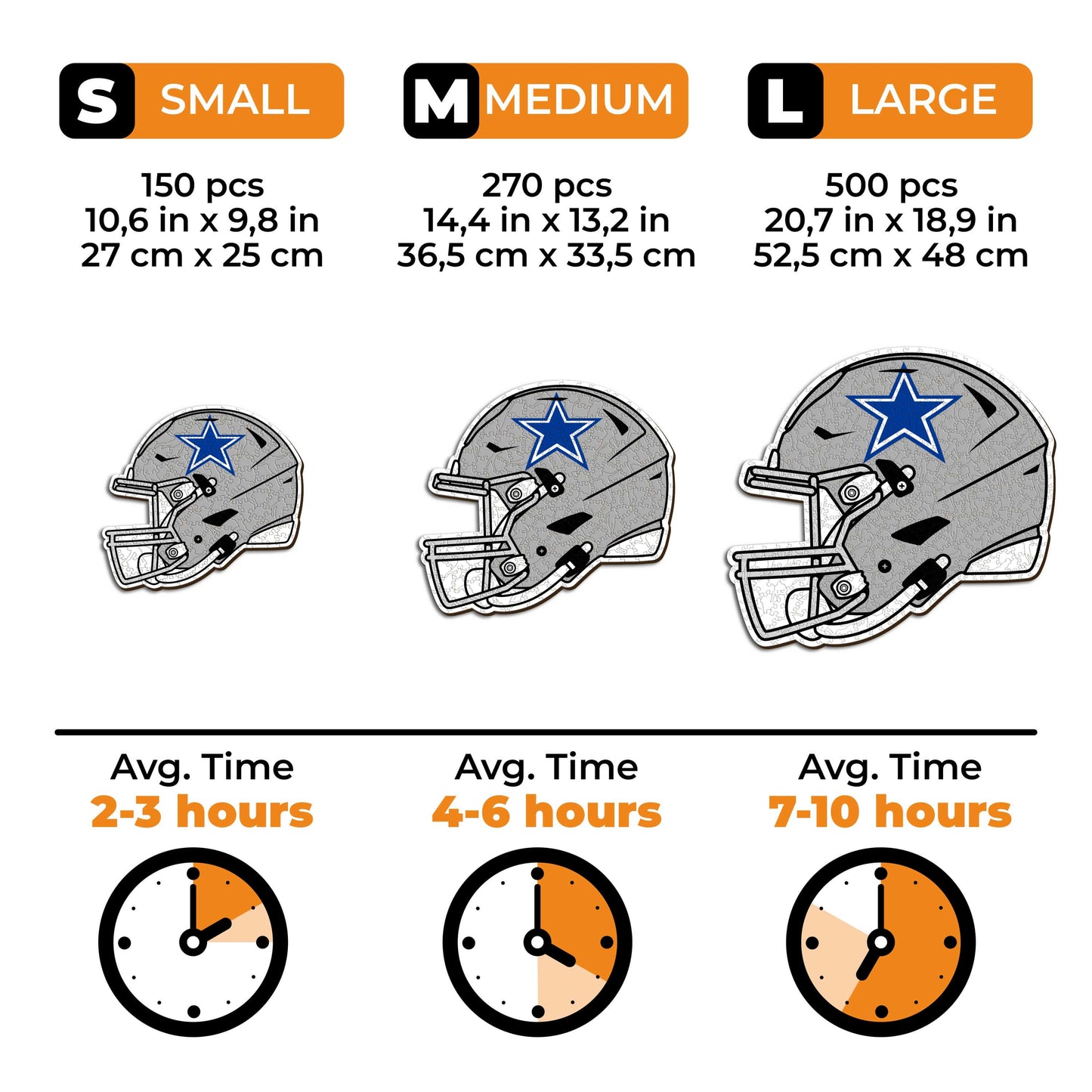 Dallas Cowboys™ Helmet - Wooden Puzzle