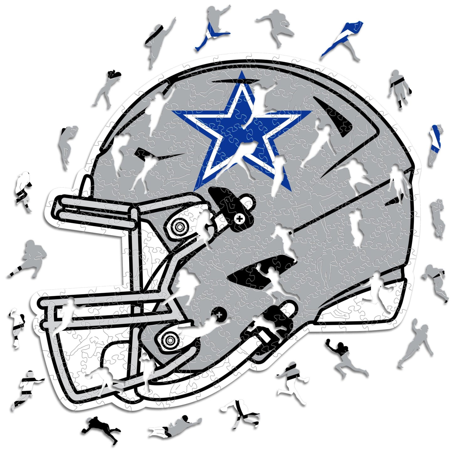 Dallas Cowboys™ Helmet - Wooden Puzzle