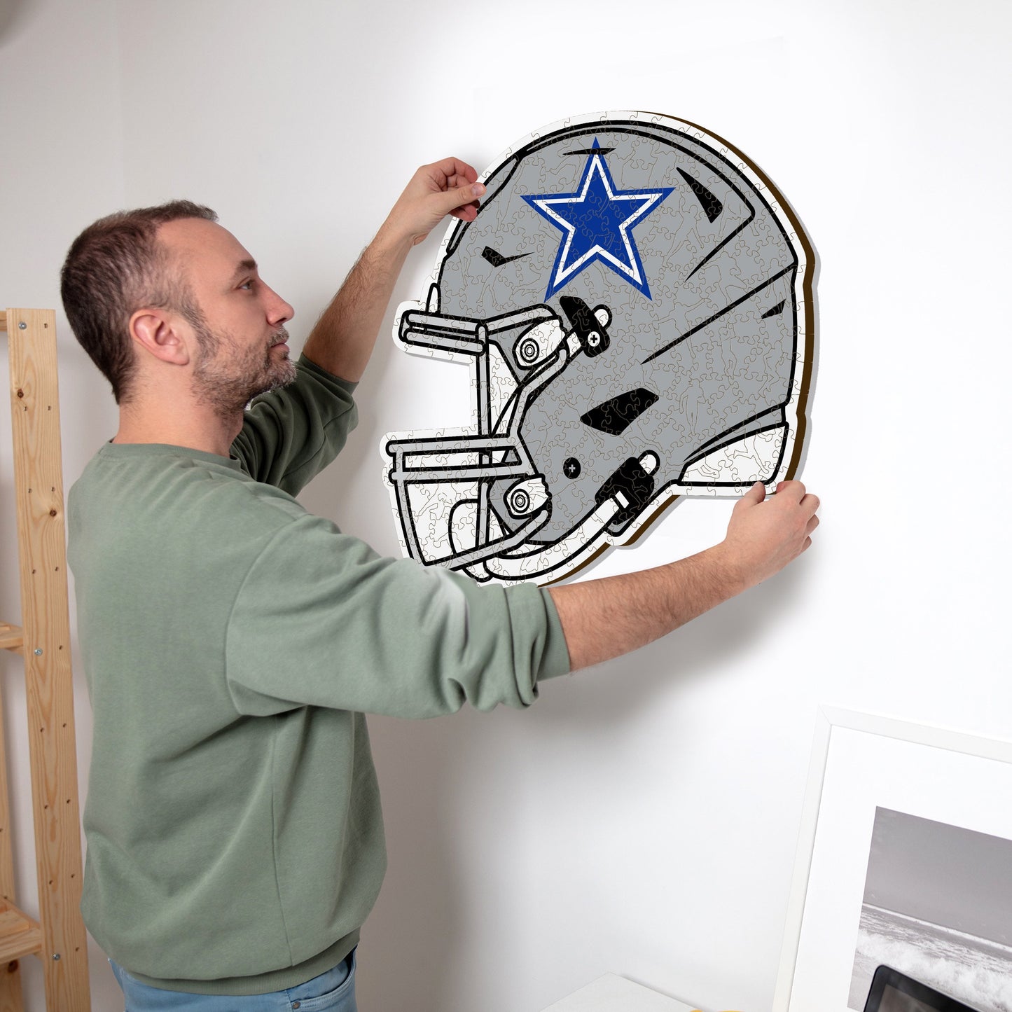 Dallas Cowboys™ Helmet - Wooden Puzzle