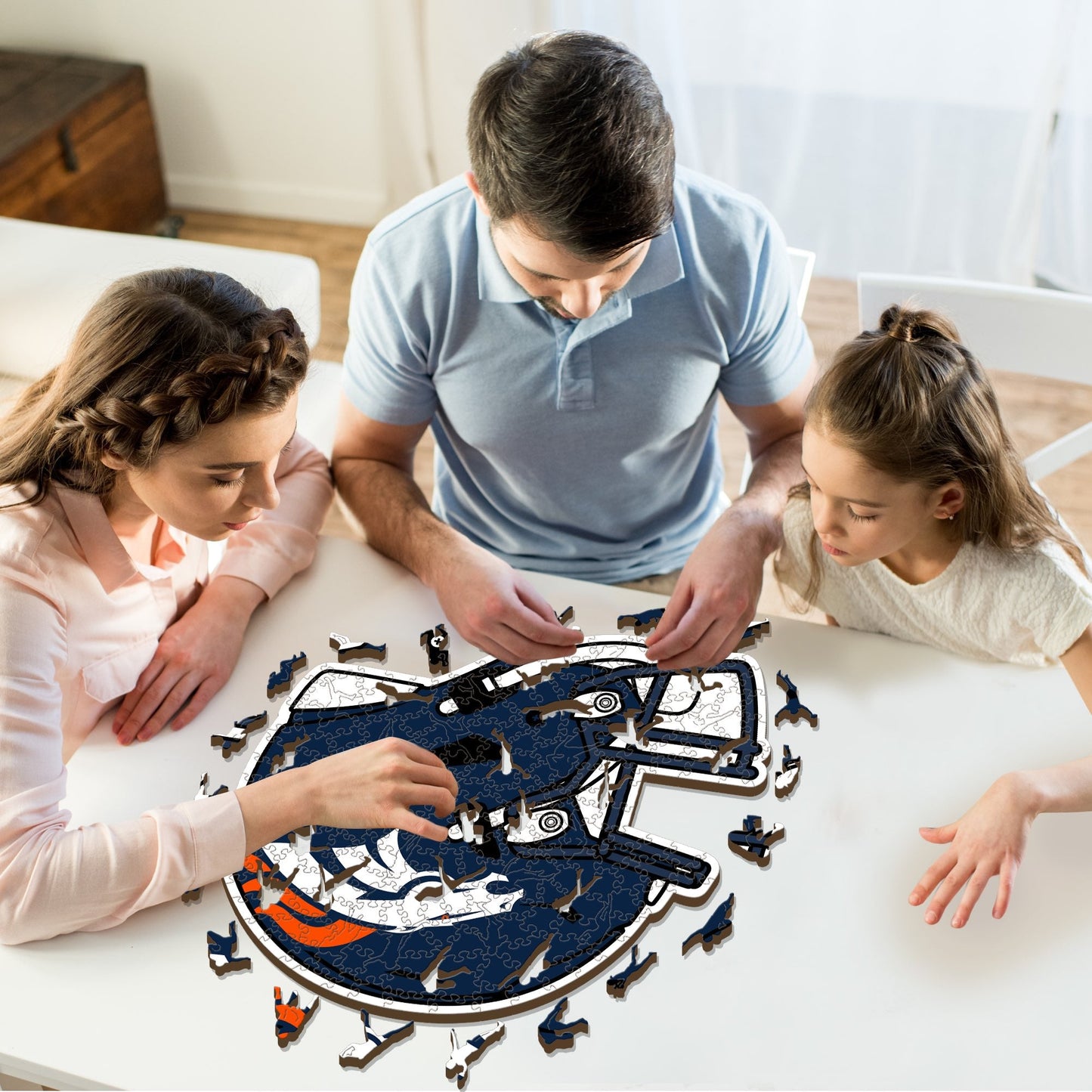 Denver Broncos™ Helmet - Wooden Puzzle